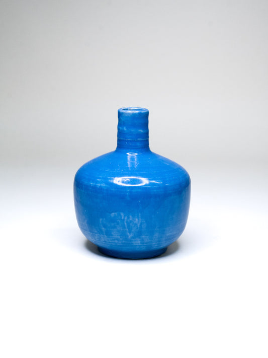 Rare Blue Studio Vase by Mirjam Stäuber - Finland, 1935
