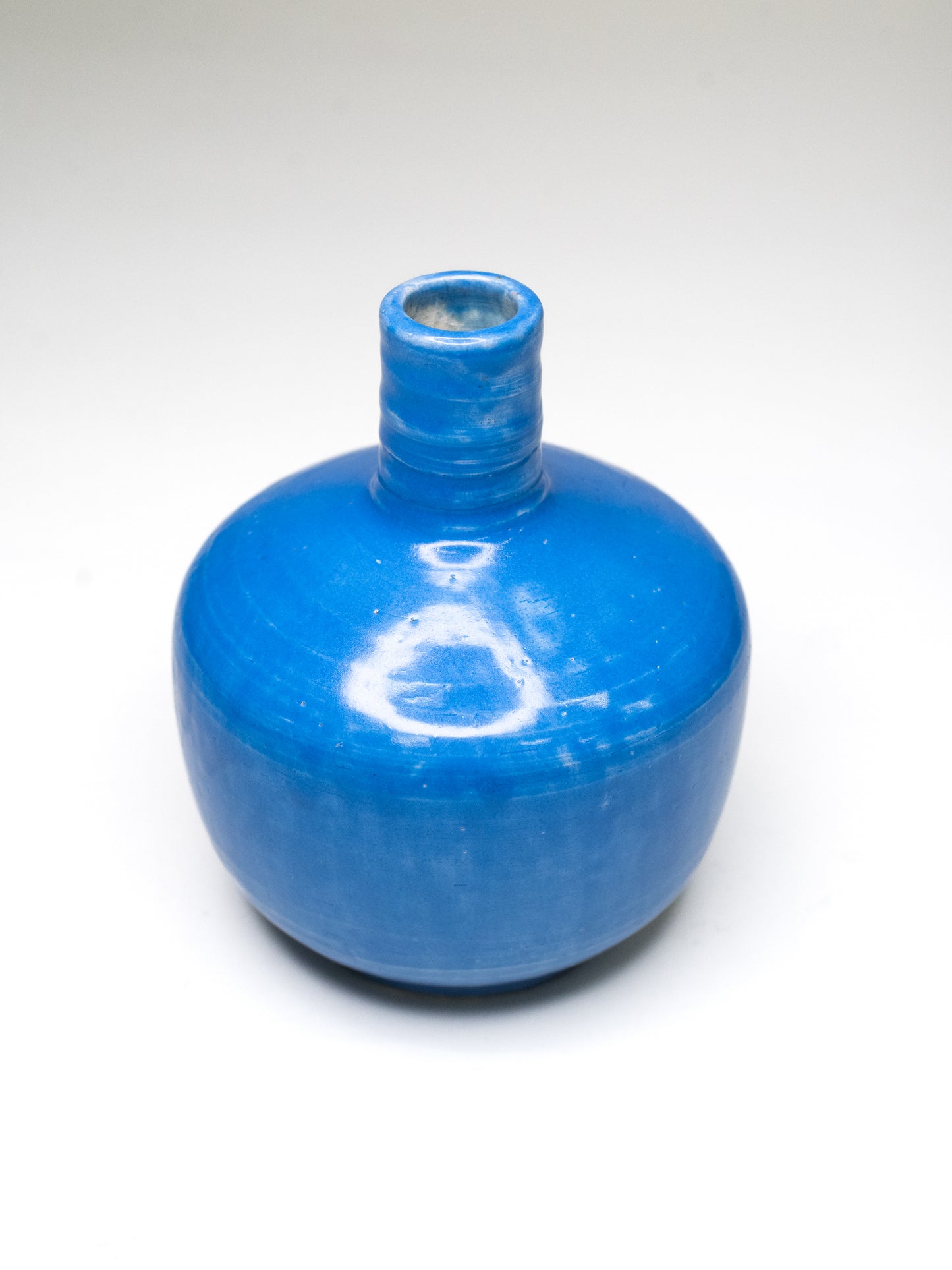 Rare Blue Studio Vase by Mirjam Stäuber - Finland, 1935