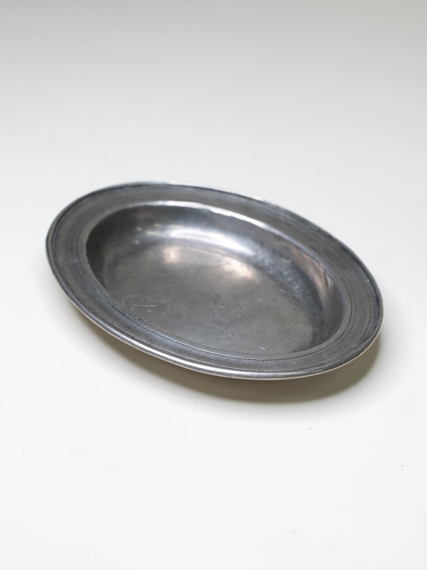 Small Vintage Pewter Dish