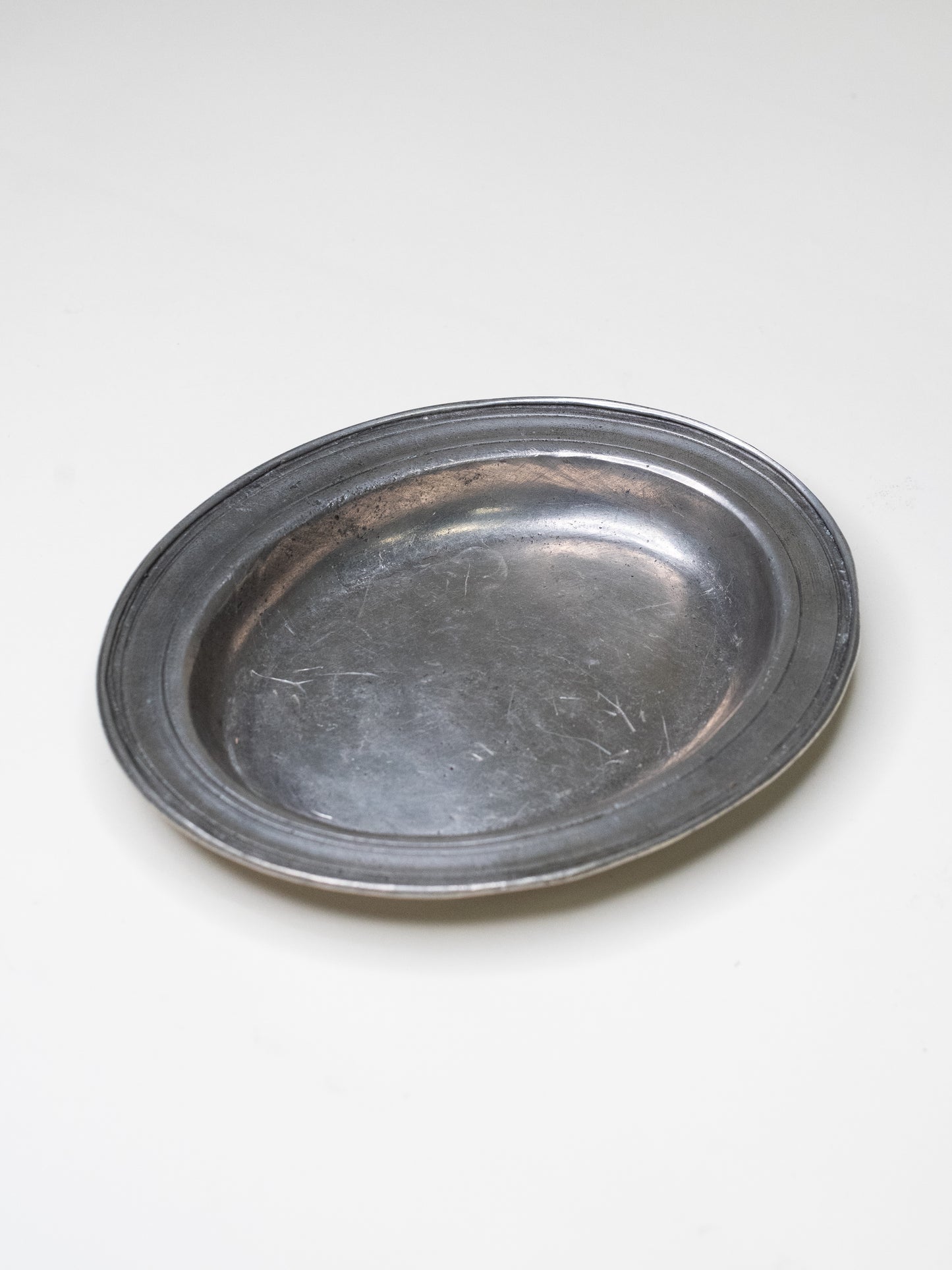 Small Vintage Pewter Dish