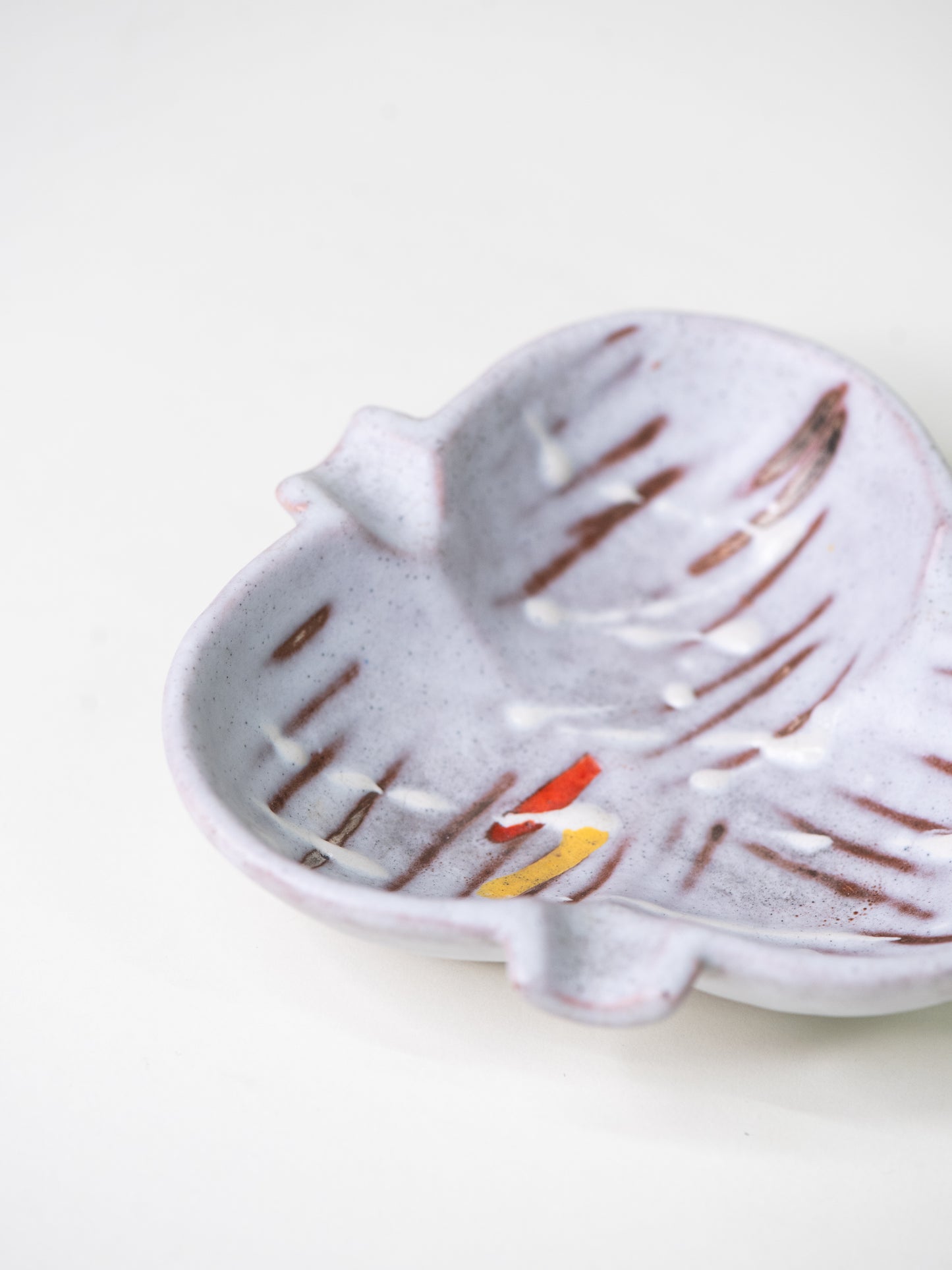 Hand-Painted Mid-Century Ceramic Ashtray - Germany, 1960s