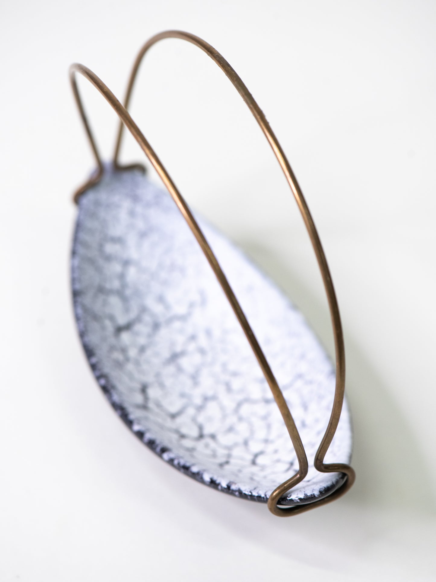 Vintage Ceramic Bowl with Brass Handle by Jasba - West Germany, 1960s