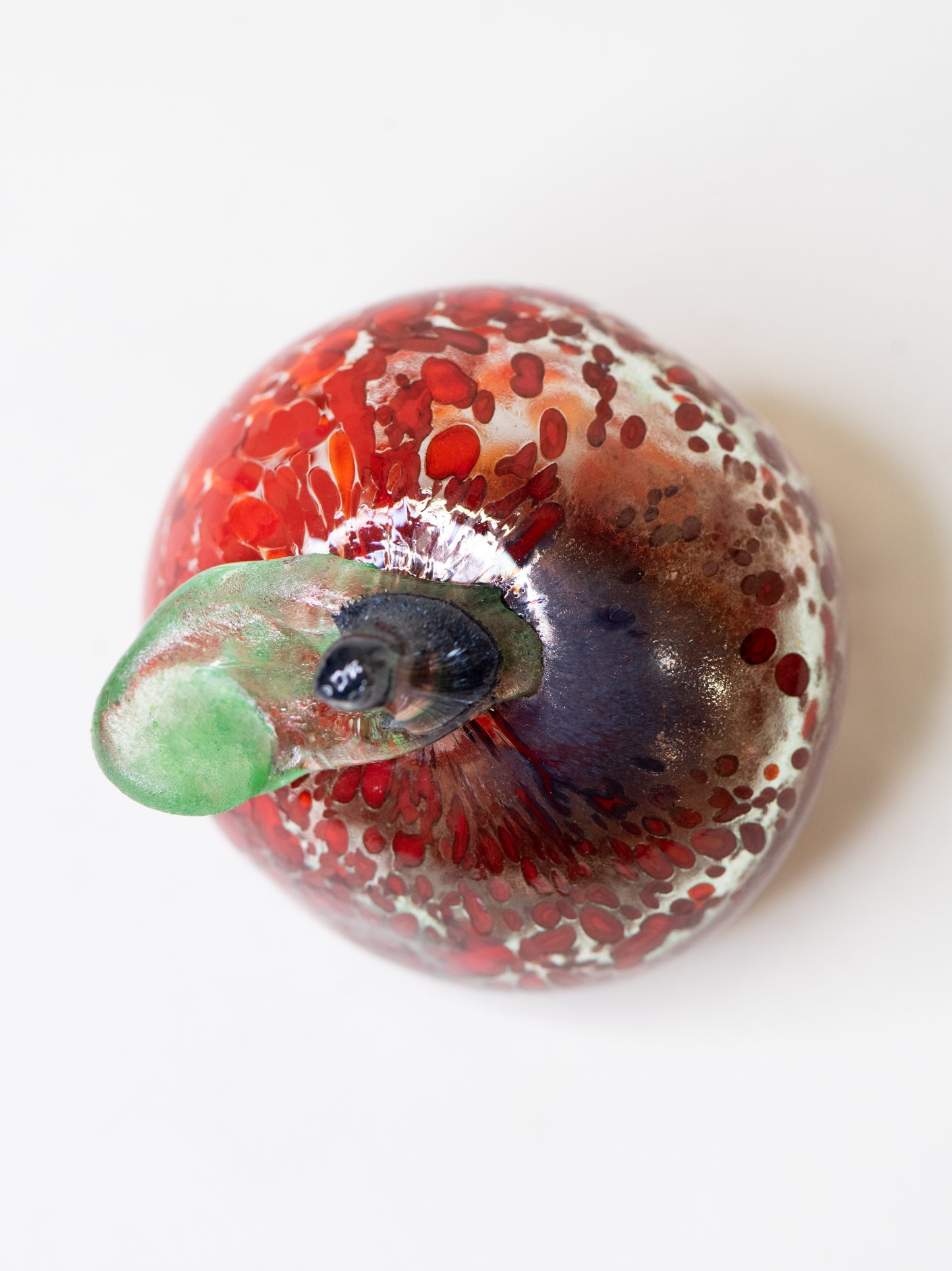 Handblown Vintage Art Glass Apple