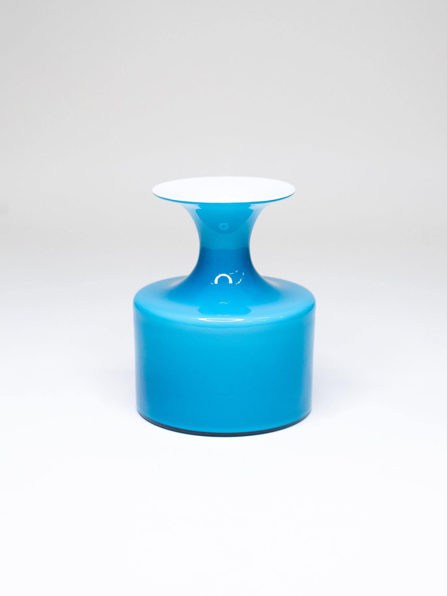 Blue 'Carnaby' Glass Vase by Per Lütken for Holmegaard - Denmark, 1960s