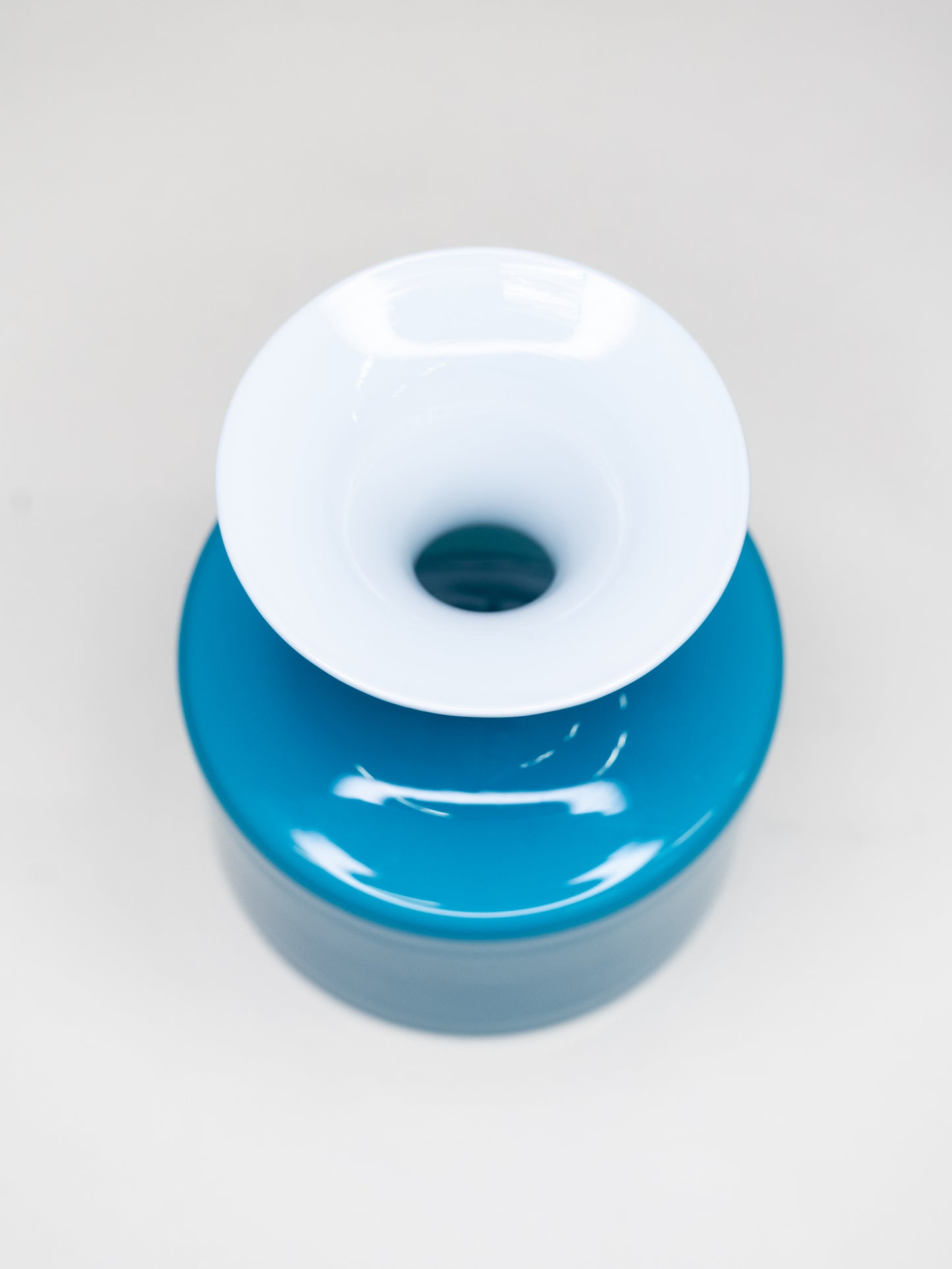 Blue 'Carnaby' Glass Vase by Per Lütken for Holmegaard - Denmark, 1960s