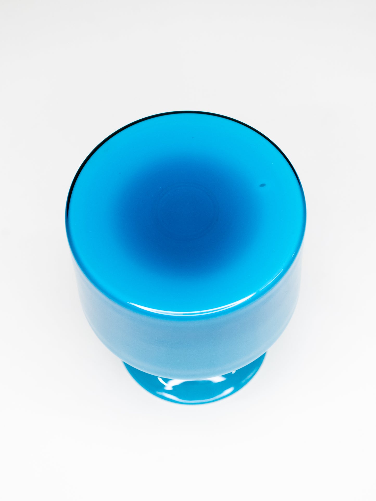 Blue 'Carnaby' Glass Vase by Per Lütken for Holmegaard - Denmark, 1960s