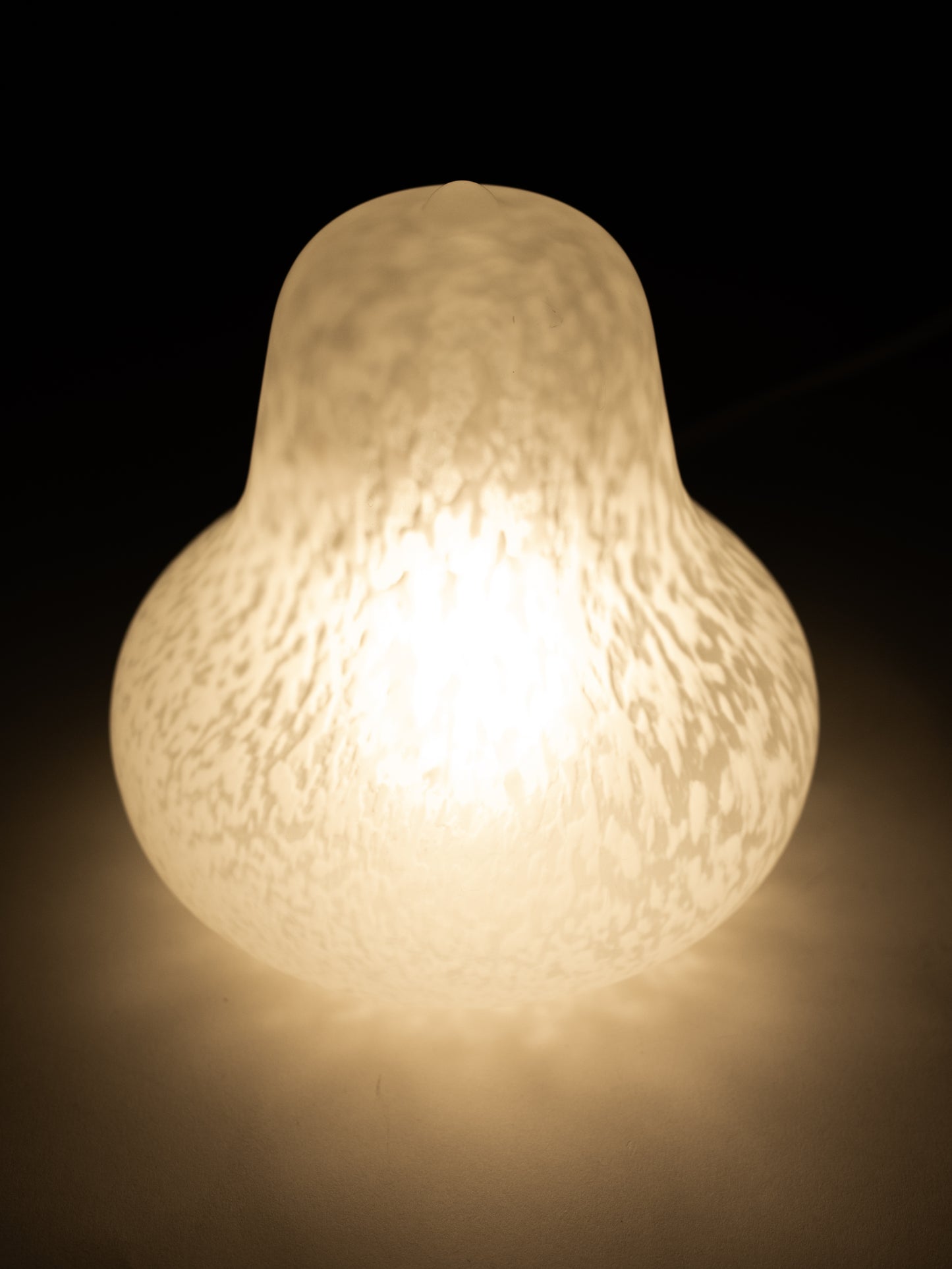 Vintage Frosted Glass Table Lamp - Monica Backström for LampGustaf - Sweden, 1970s