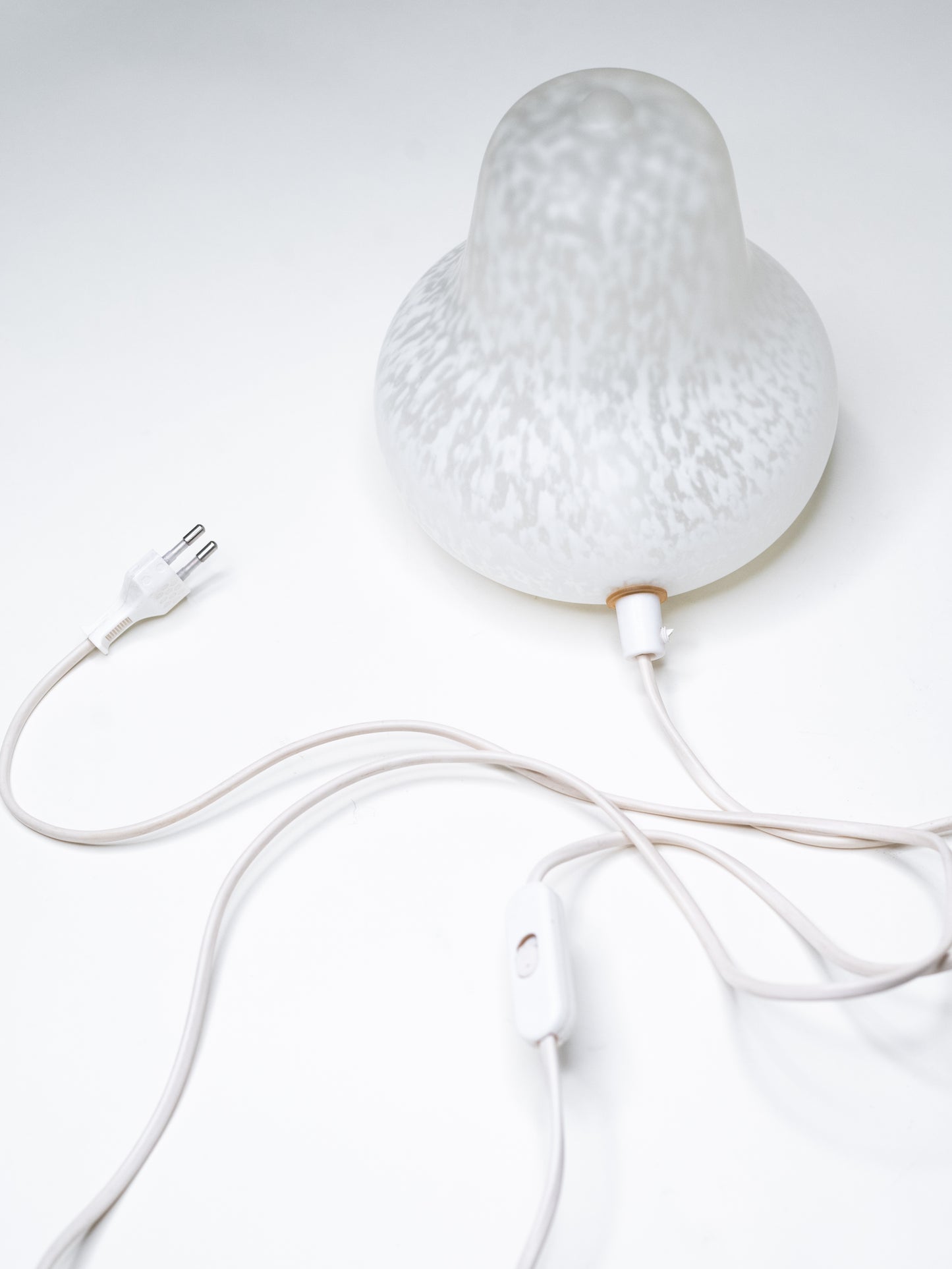 Vintage Frosted Glass Table Lamp - Monica Backström for LampGustaf - Sweden, 1970s