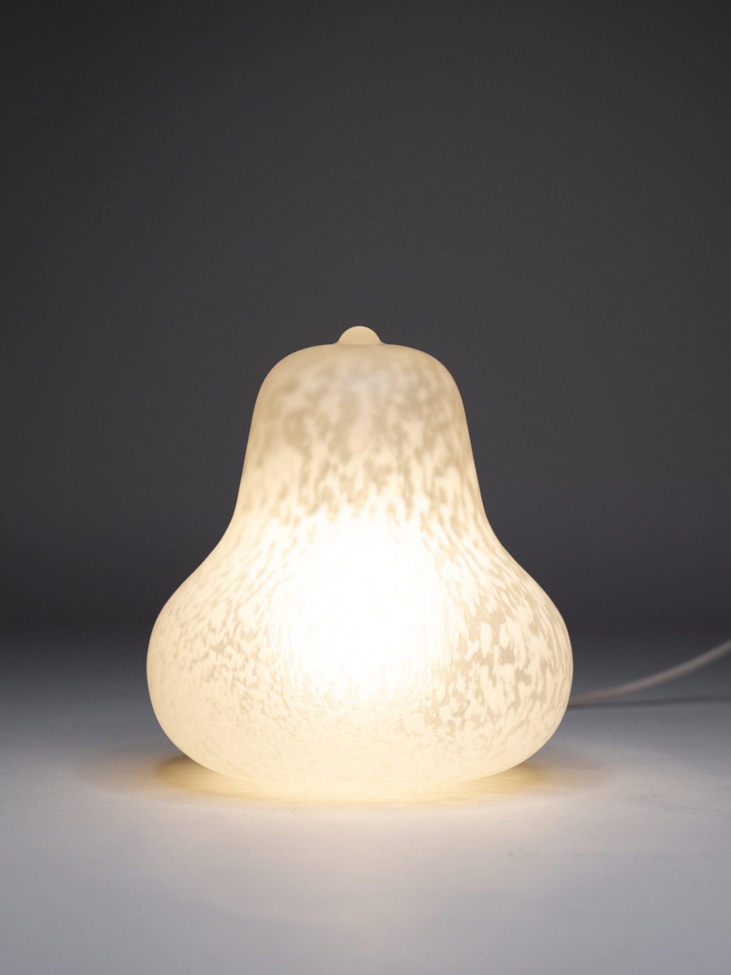 Vintage Frosted Glass Table Lamp - Monica Backström for LampGustaf - Sweden, 1970s