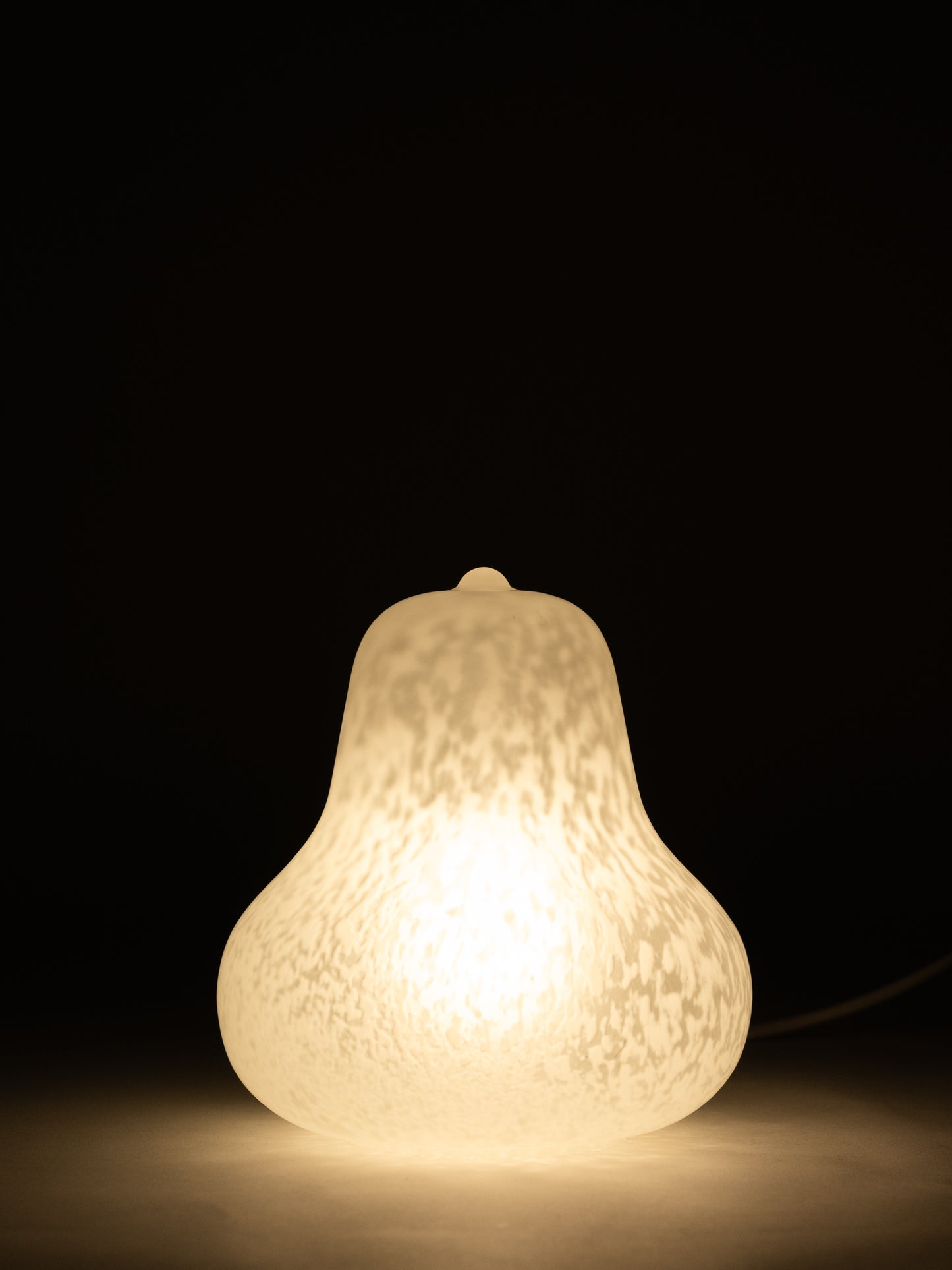 Vintage Frosted Glass Table Lamp - Monica Backström for LampGustaf - Sweden, 1970s