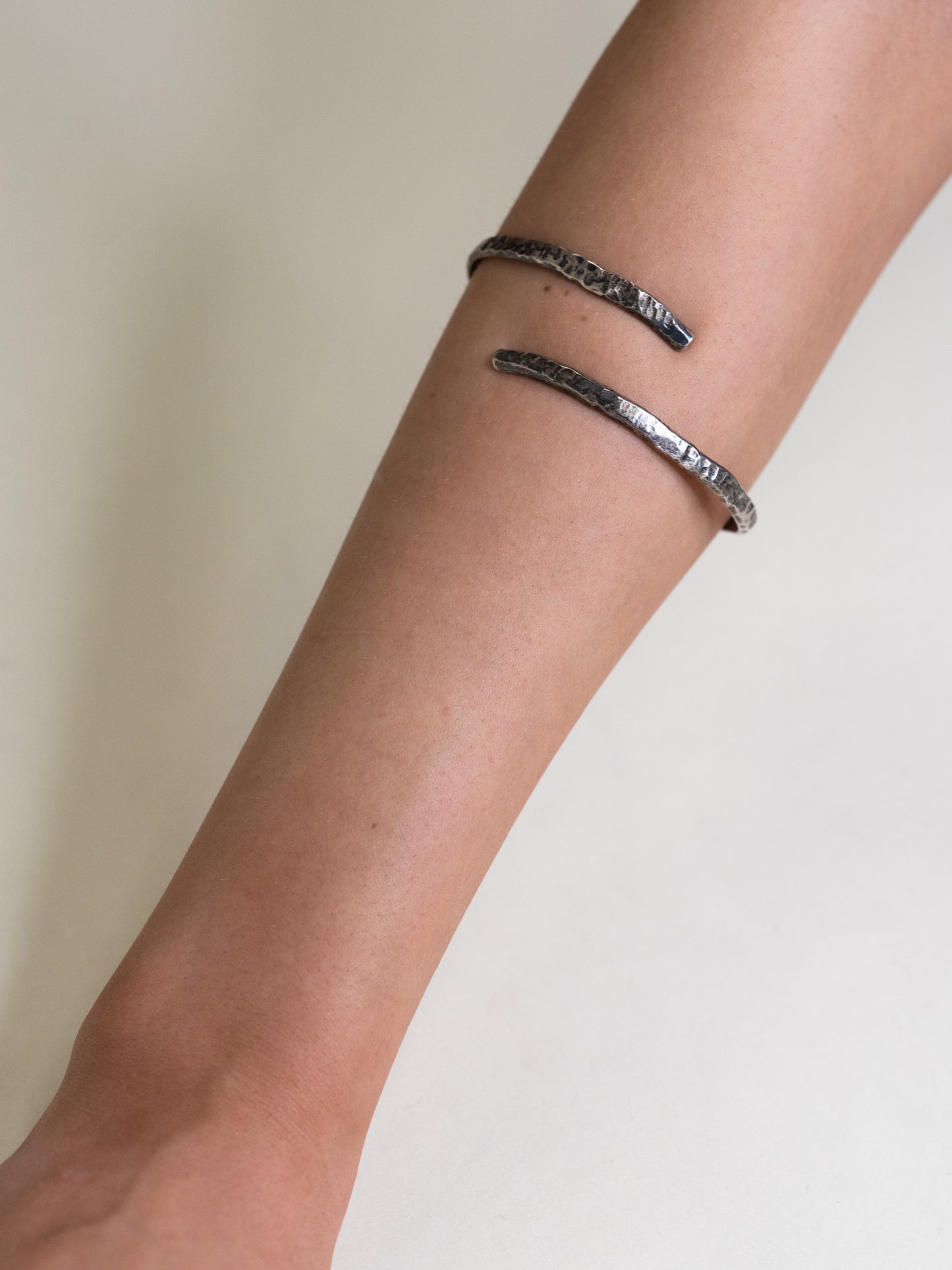 Vintage Silver Coil Bracelet - Germany, 1960s