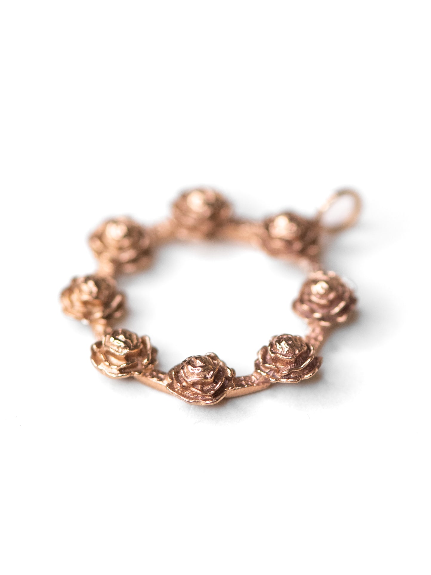 Bronze Floral Wreath Pendant - Finland, 1970s