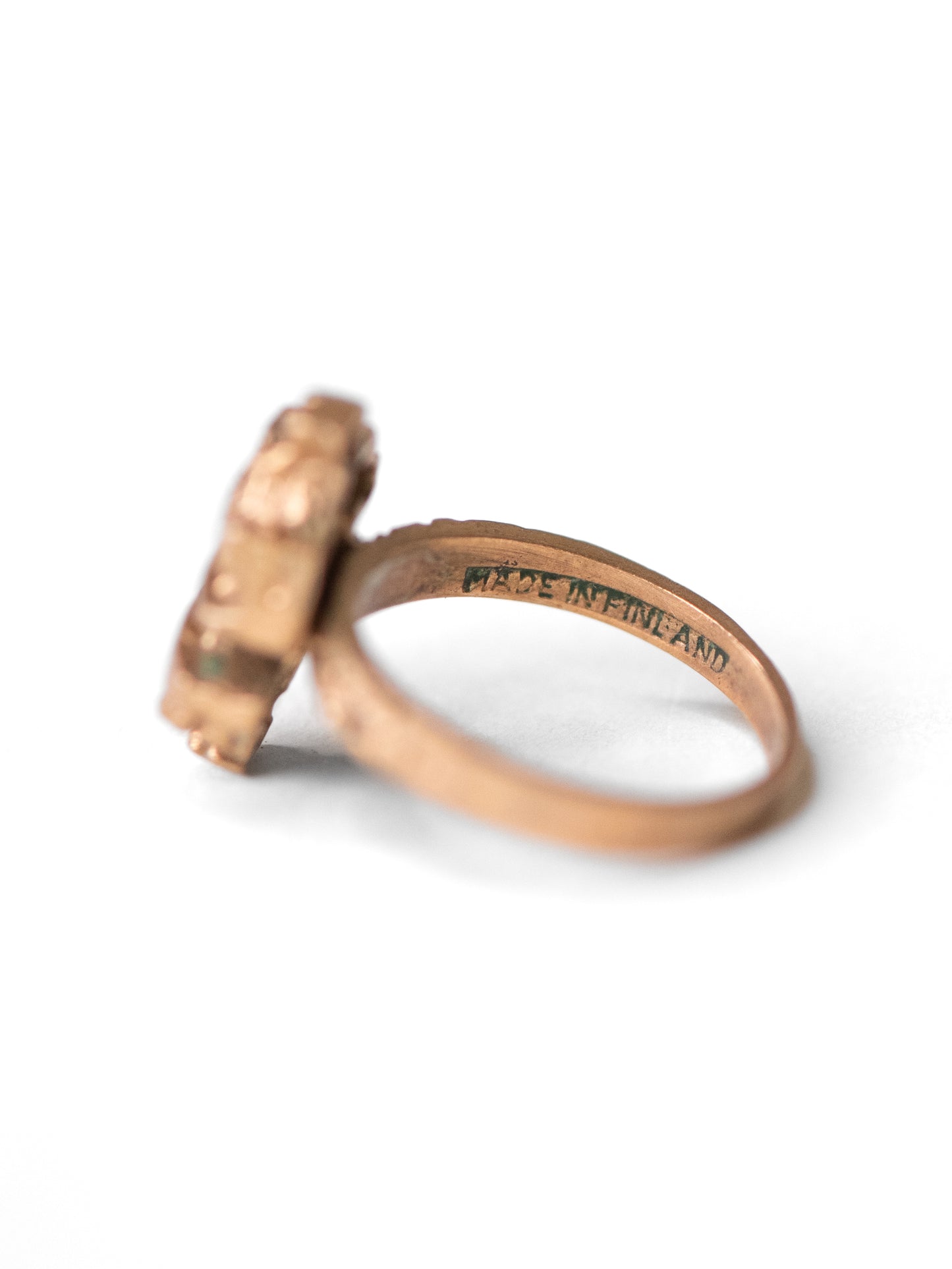 Vintage Bronze Ring by Kultasepät Salovaara - Finland, 1970s