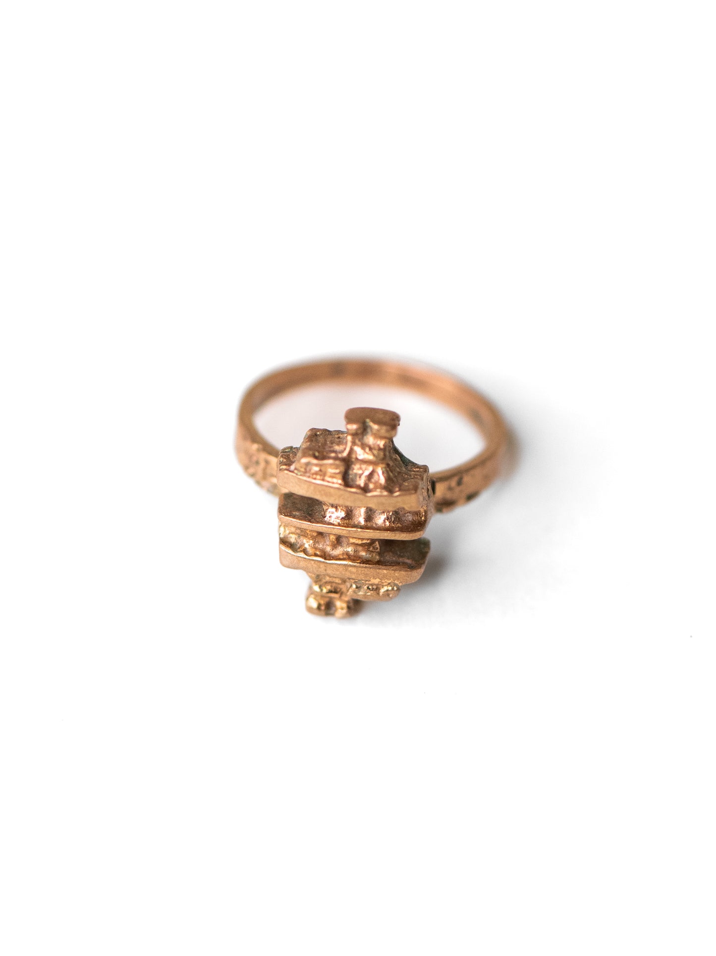 Vintage Bronze Ring by Kultasepät Salovaara - Finland, 1970s