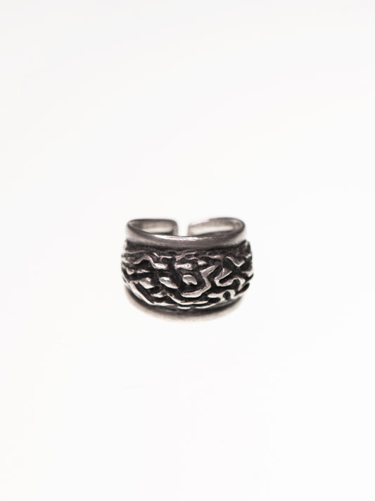 Brutalist Sterling Silver Ring by Berntsen Hughes - Norway, 1970s