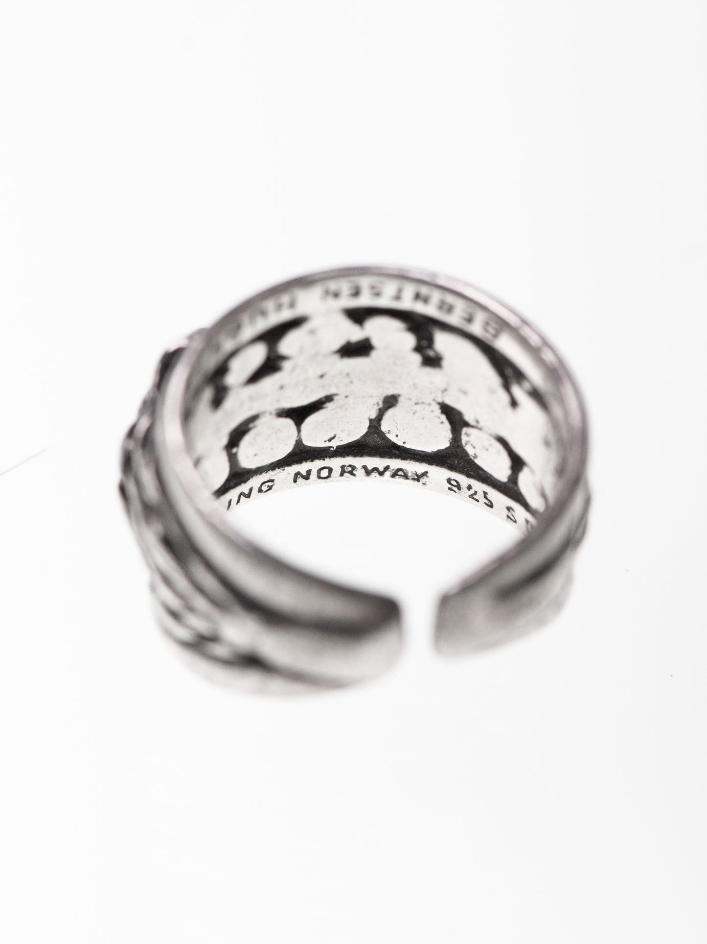 Brutalist Sterling Silver Ring by Berntsen Hughes - Norway, 1970s