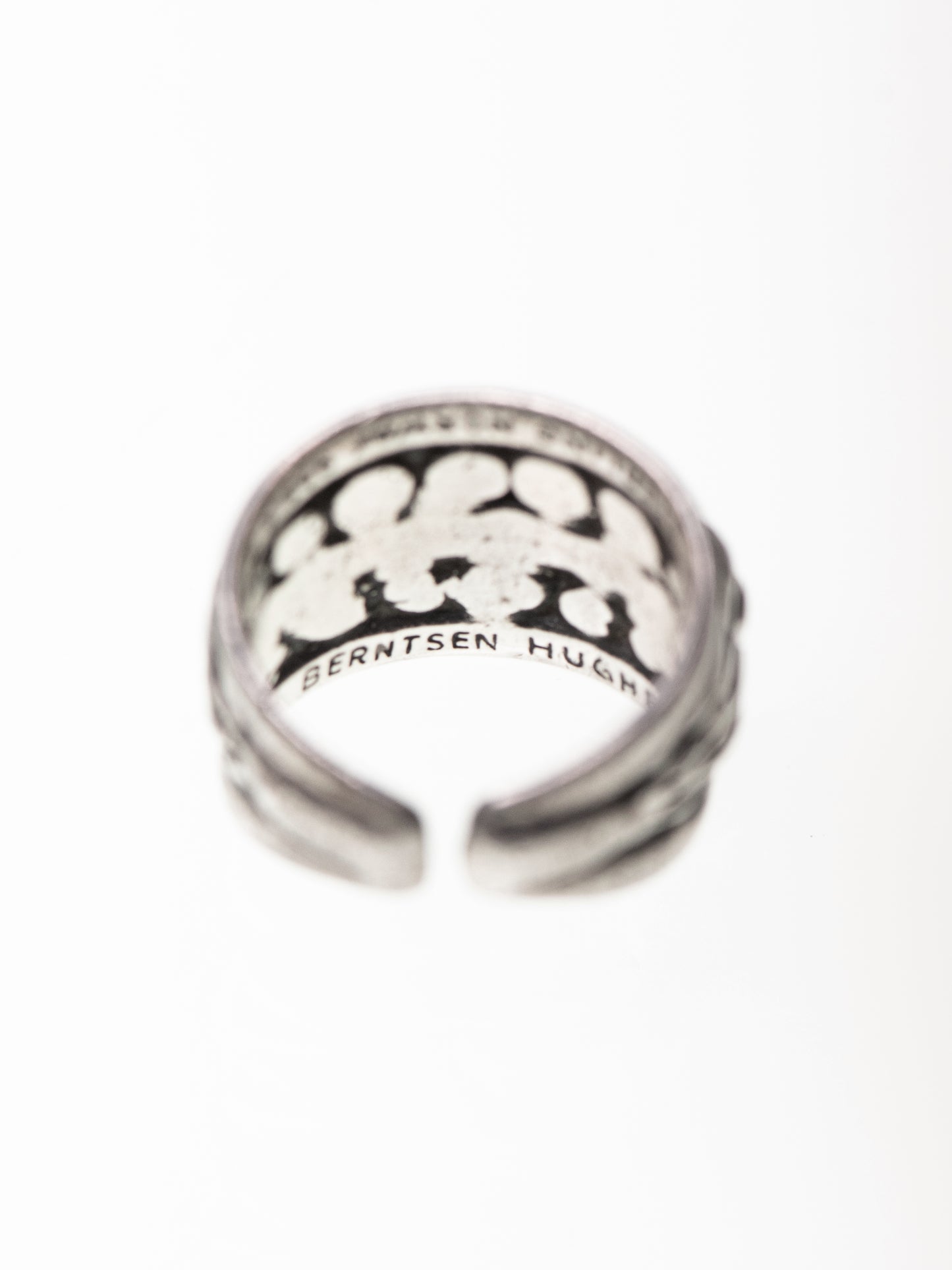 Brutalist Sterling Silver Ring by Berntsen Hughes - Norway, 1970s