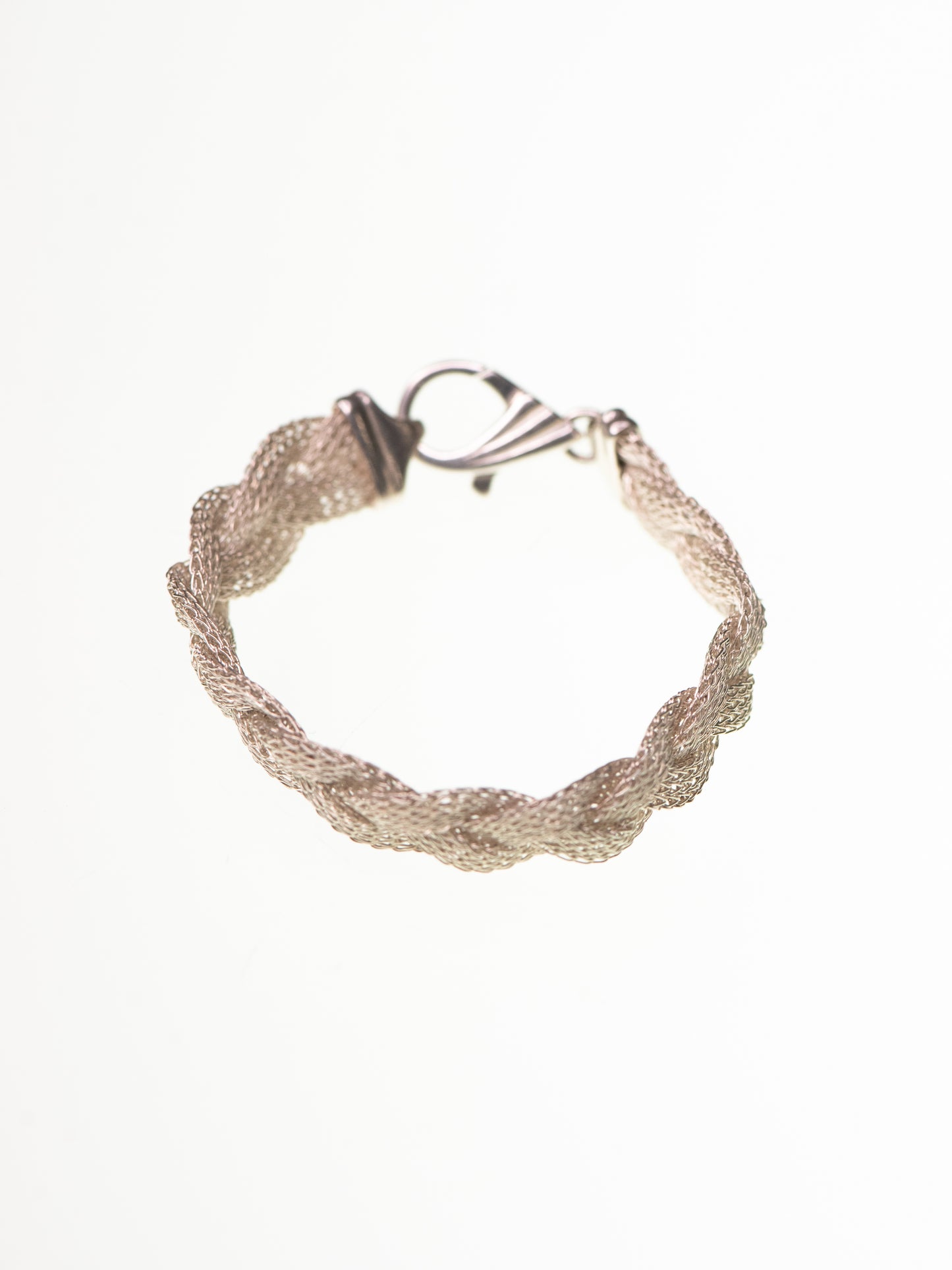 Vintage Braided Sterling Silver Bracelet