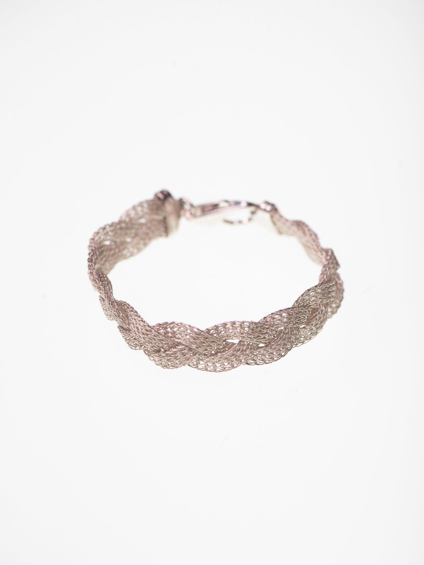 Vintage Braided Sterling Silver Bracelet