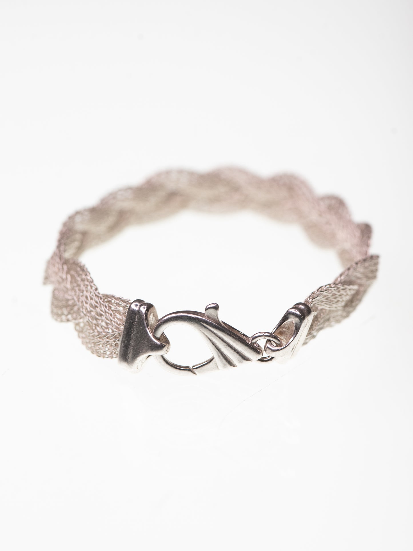 Vintage Braided Sterling Silver Bracelet