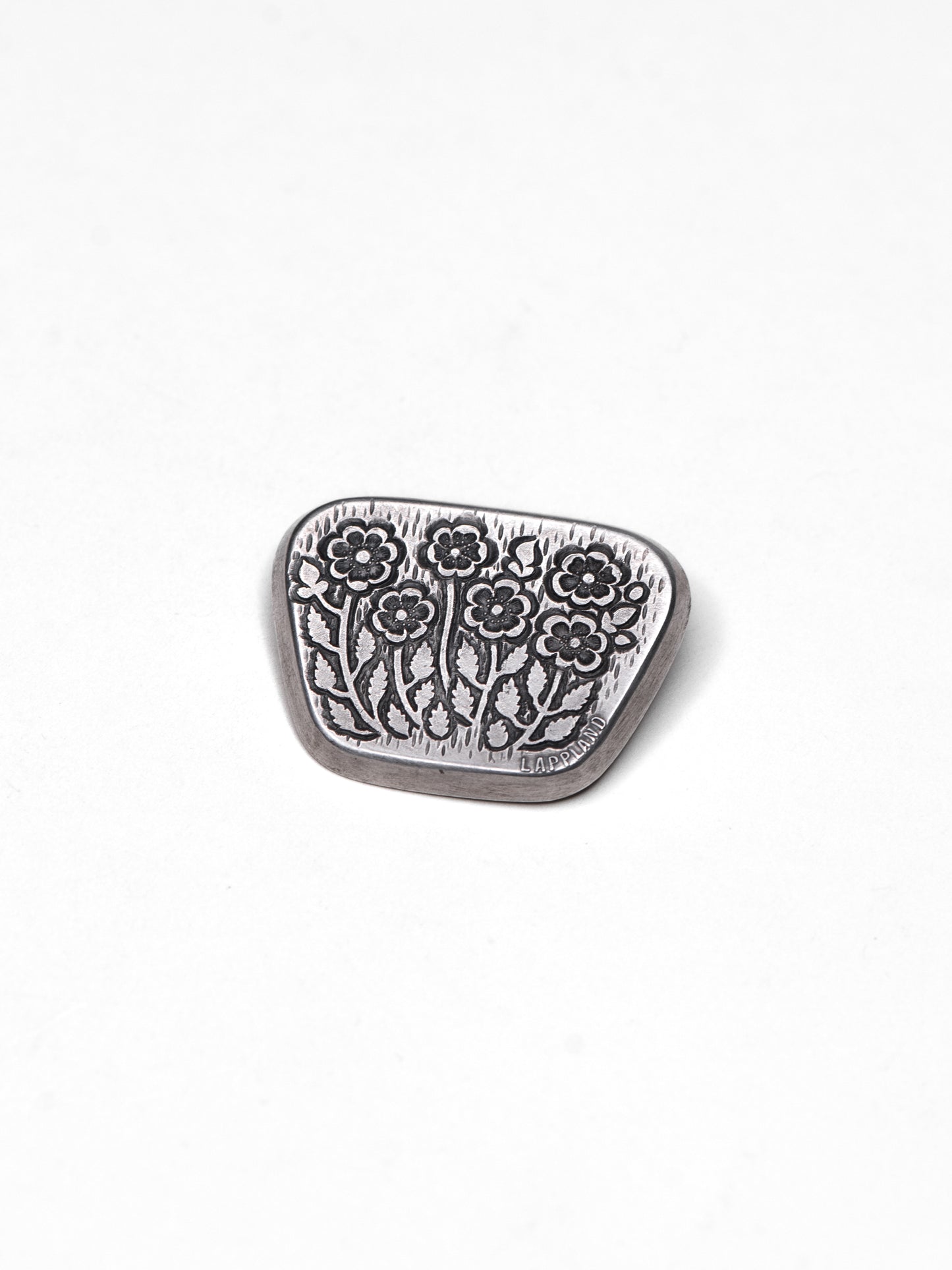 Mid-Century Silver Floral Brooch by G. Fröberg - Sweden, 1950