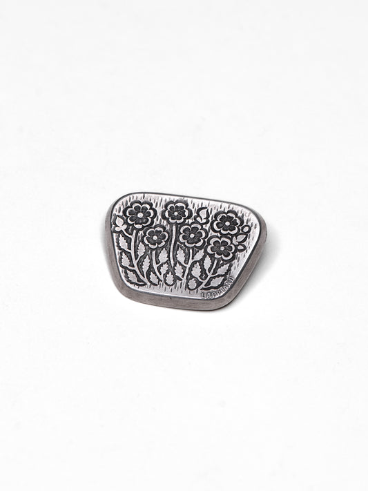 Mid-Century Silver Floral Brooch by G. Fröberg - Sweden, 1950