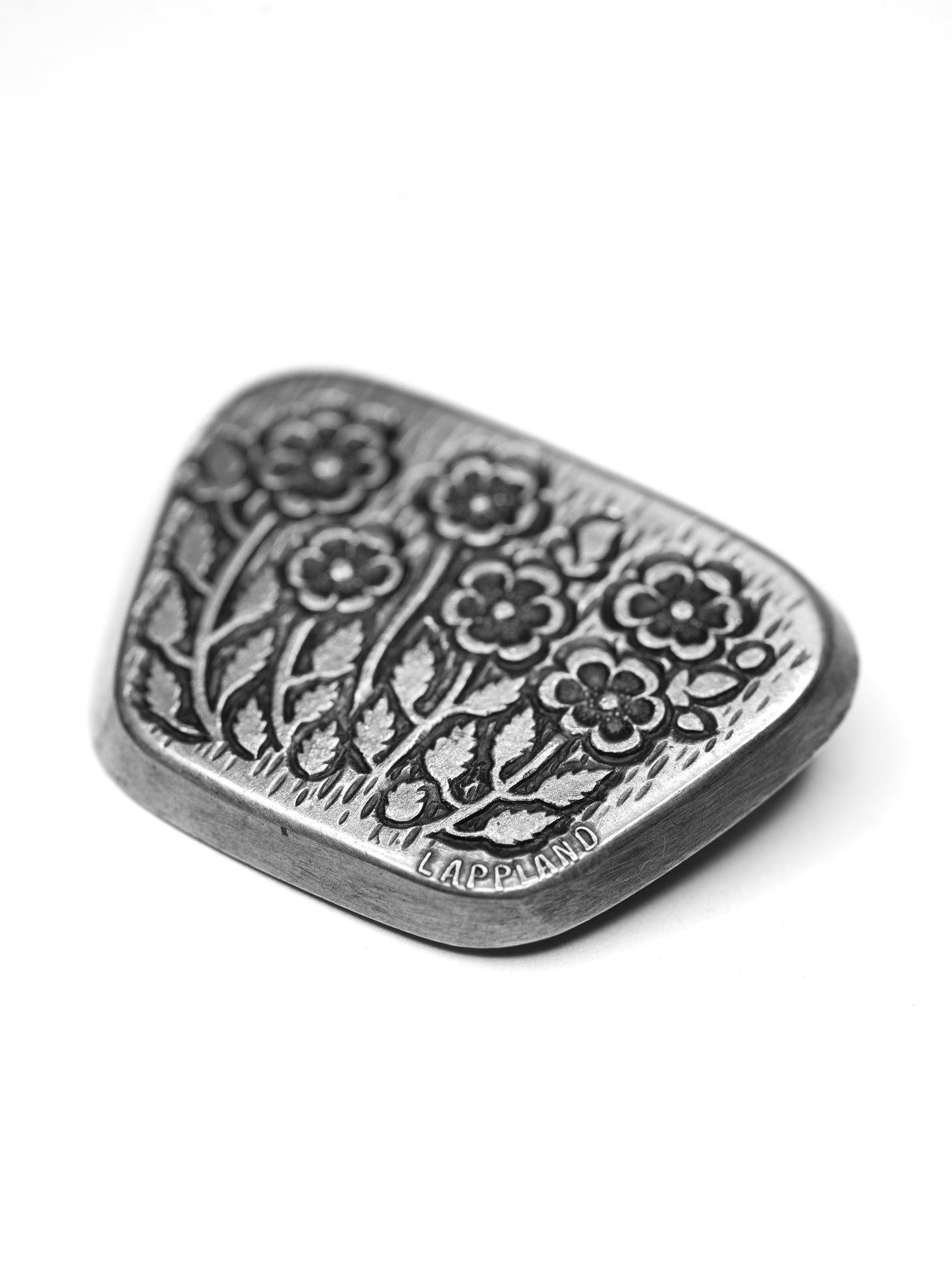 Mid-Century Silver Floral Brooch by G. Fröberg - Sweden, 1950