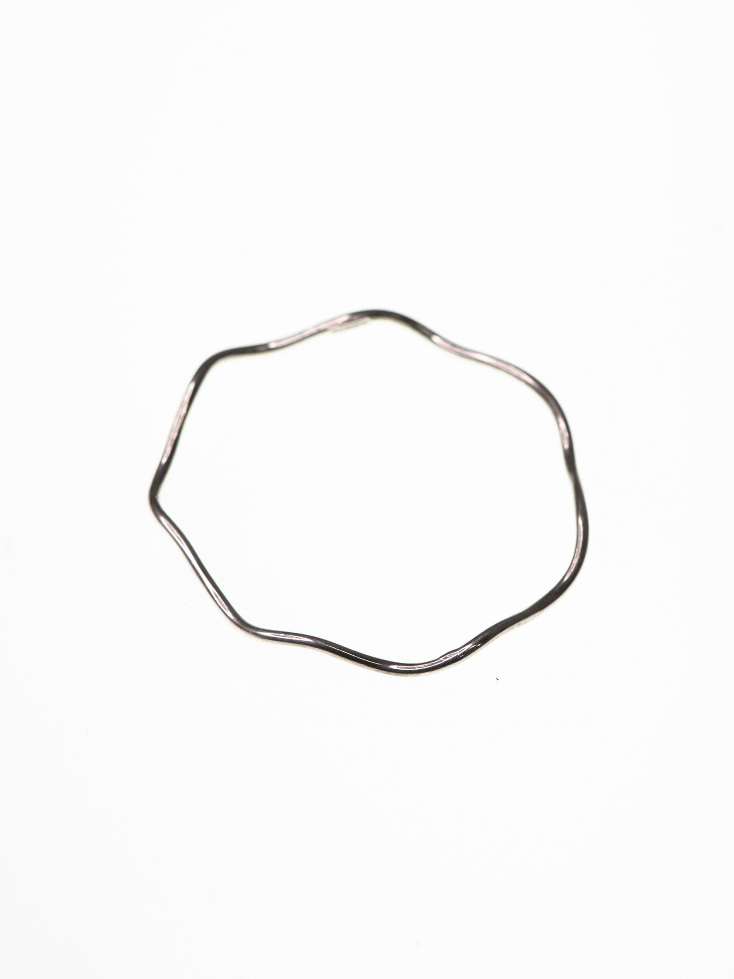 Soft Wave Sterling Silver Bracelet - 1990s