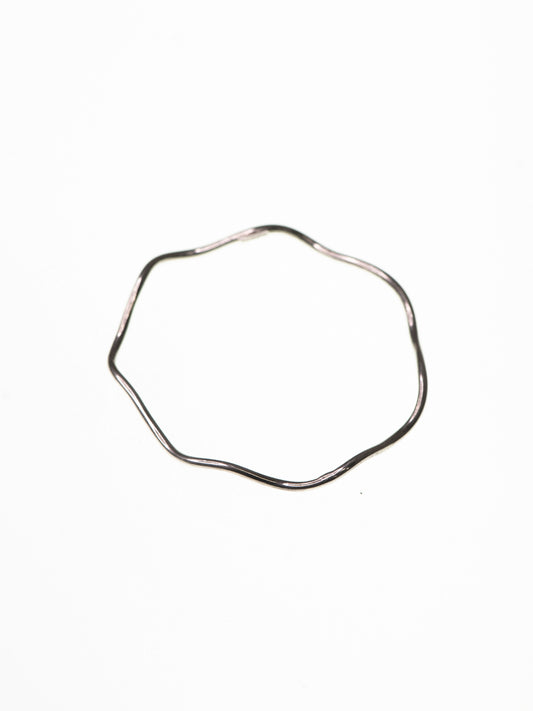 Soft Wave Sterling Silver Bracelet - 1990s