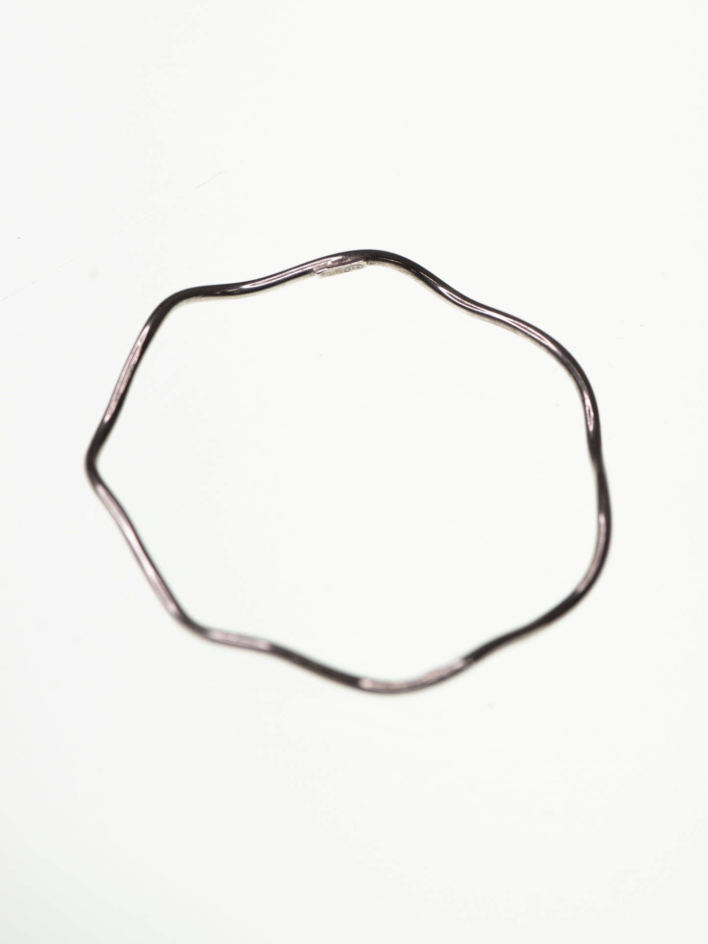 Soft Wave Sterling Silver Bracelet - 1990s