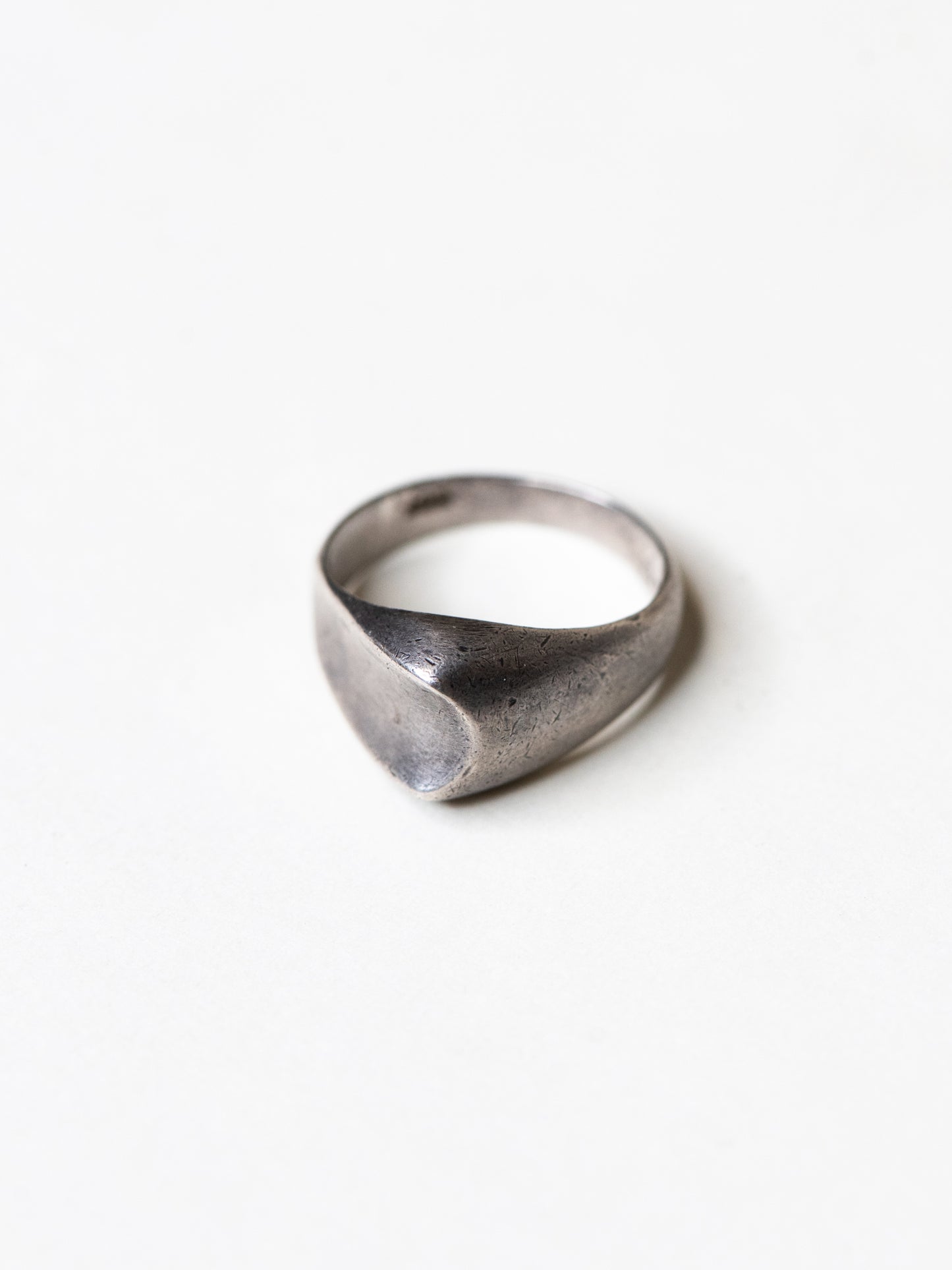 Soft Shield Sterling Silver Ring