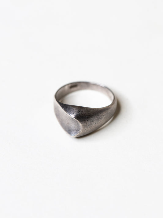 Soft Shield Sterling Silver Ring