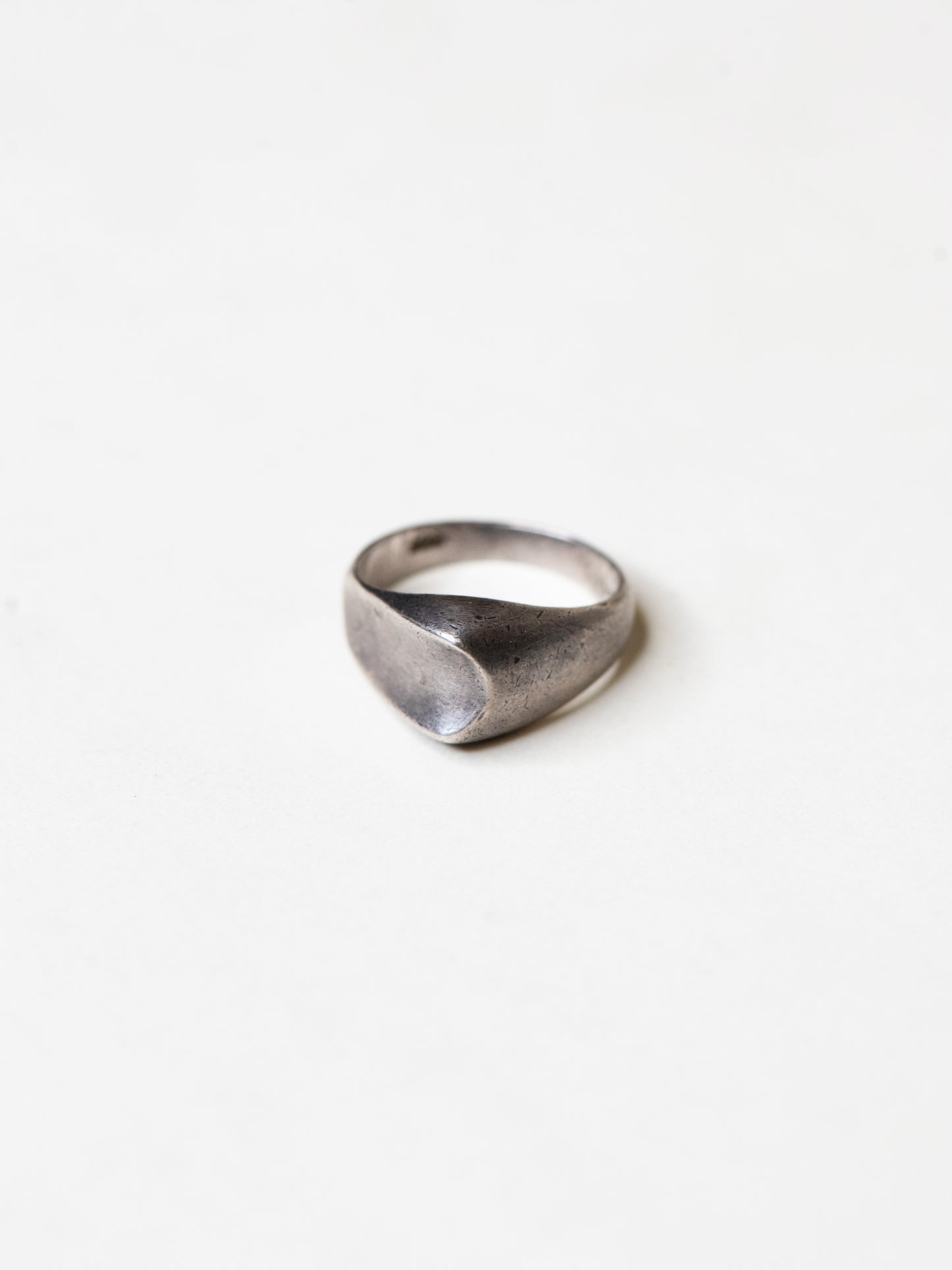 Soft Shield Sterling Silver Ring