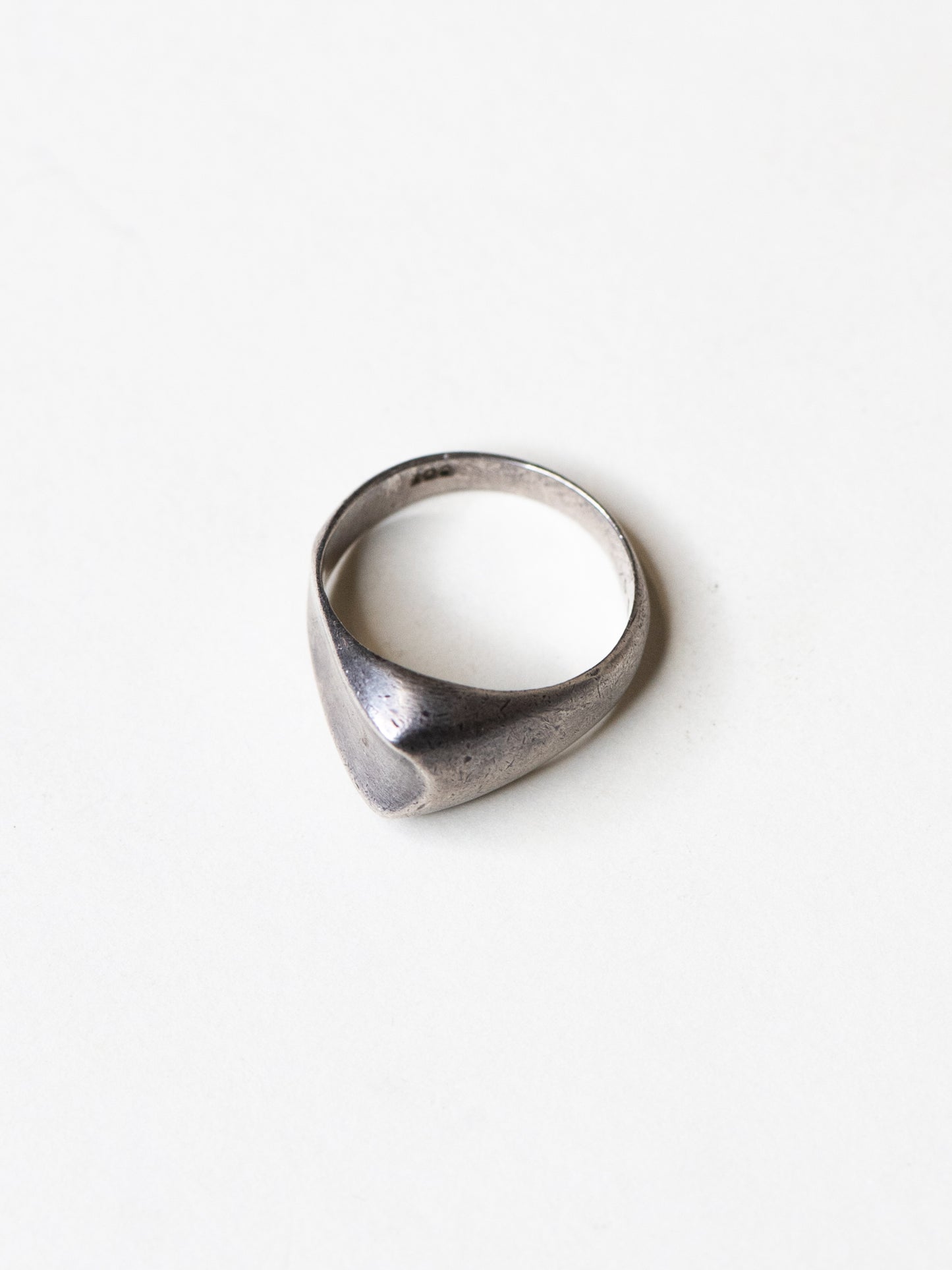 Soft Shield Sterling Silver Ring