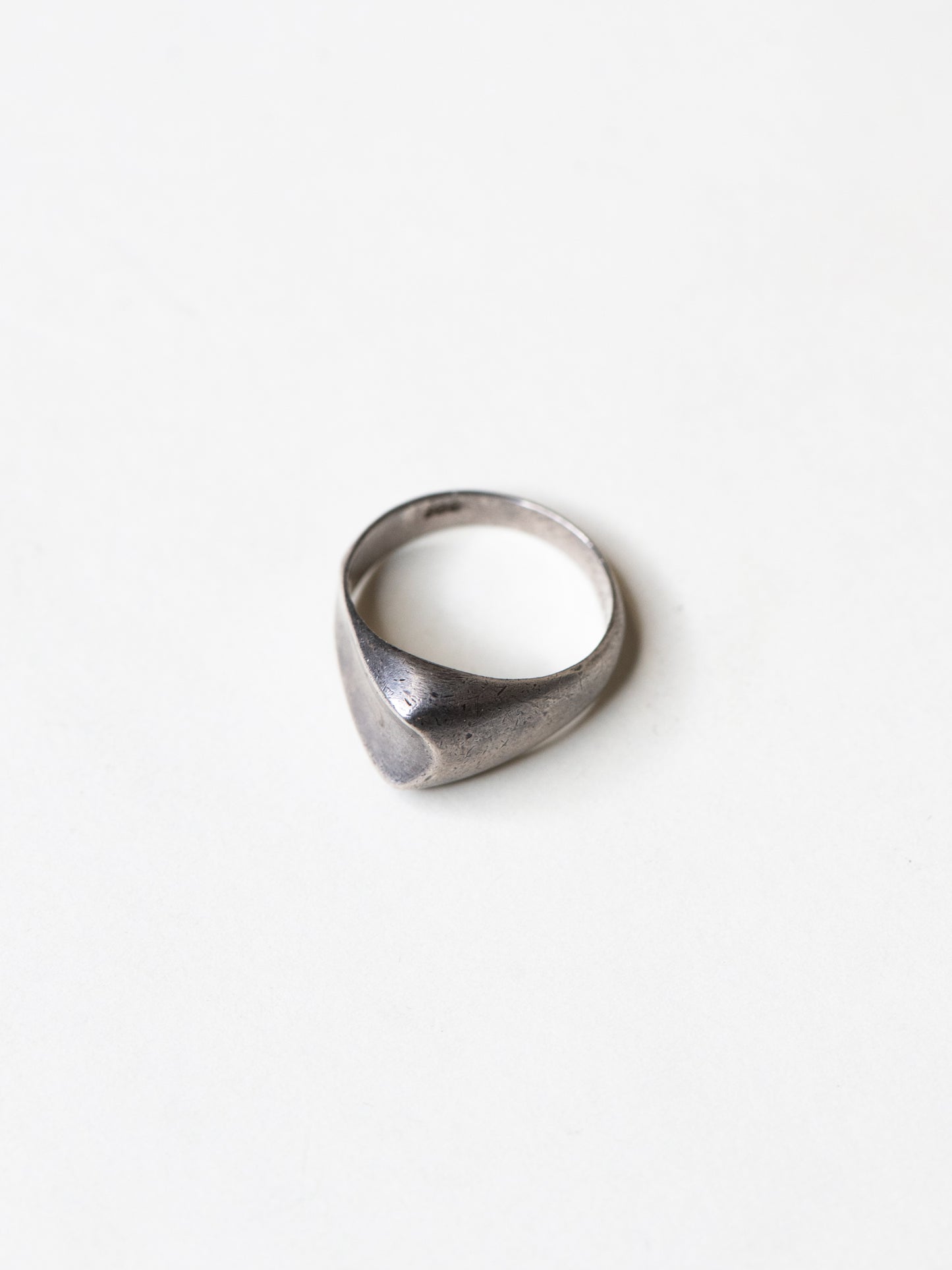 Soft Shield Sterling Silver Ring