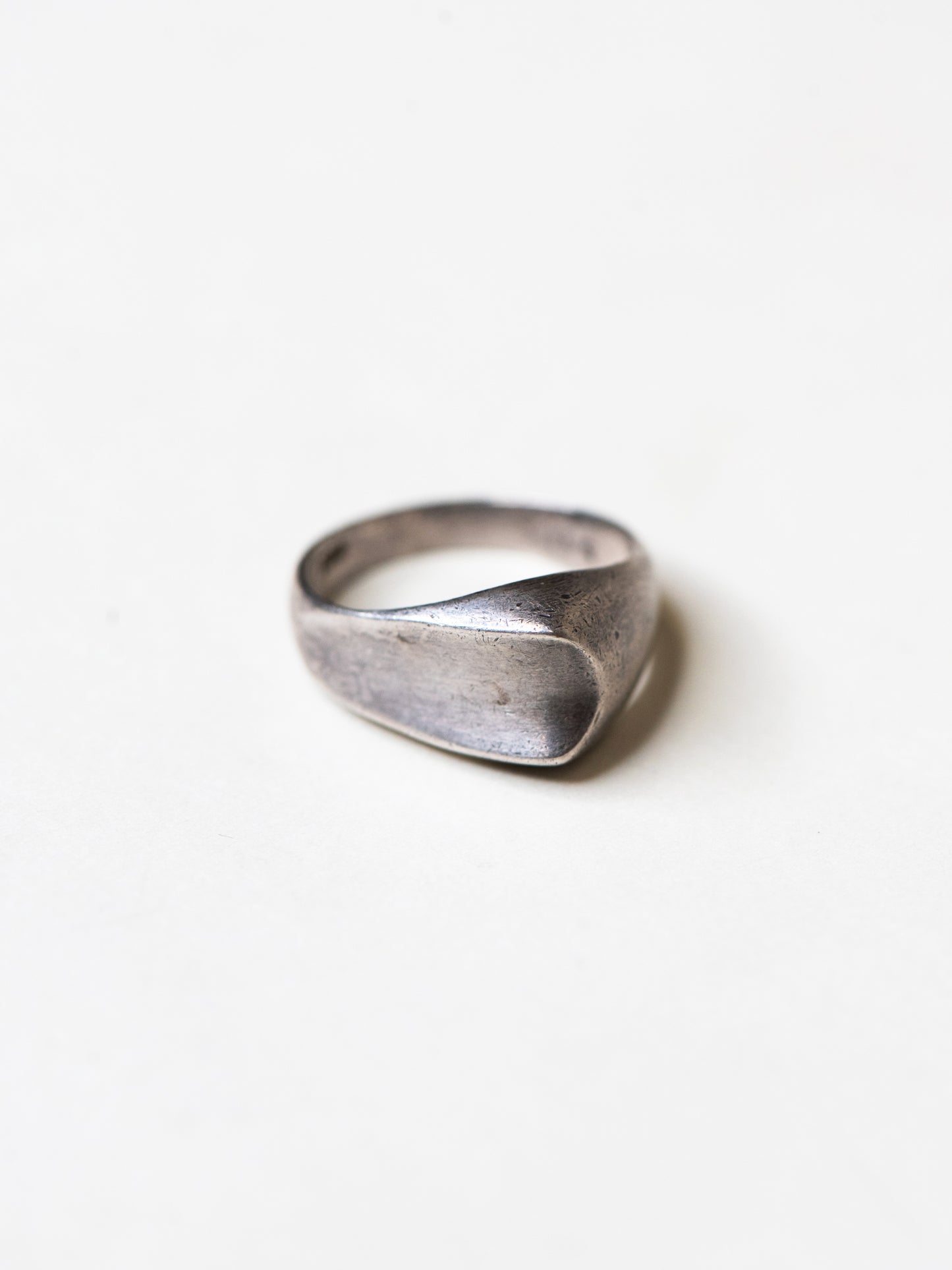 Soft Shield Sterling Silver Ring