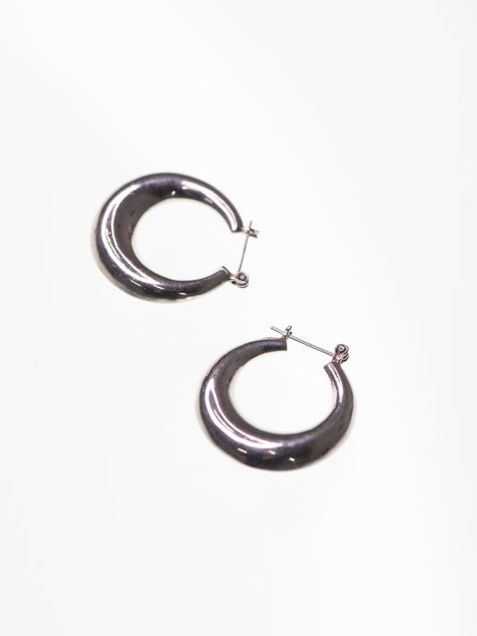 Vintage Sterling Silver Hoop Earrings