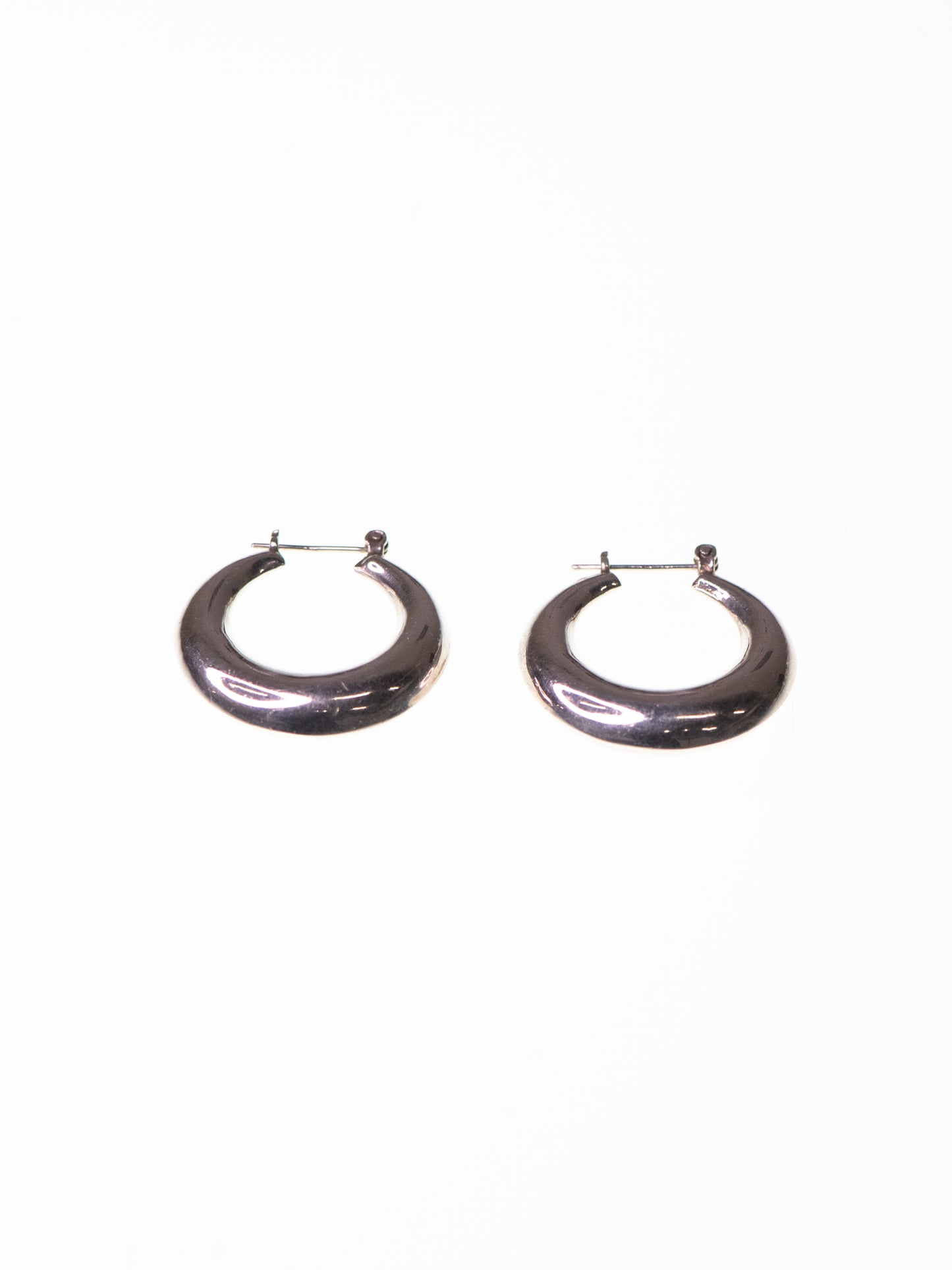 Vintage Sterling Silver Hoop Earrings