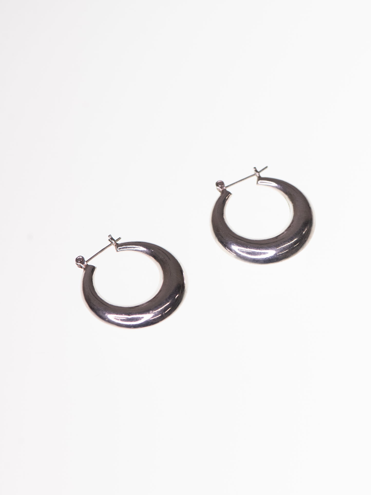 Vintage Sterling Silver Hoop Earrings