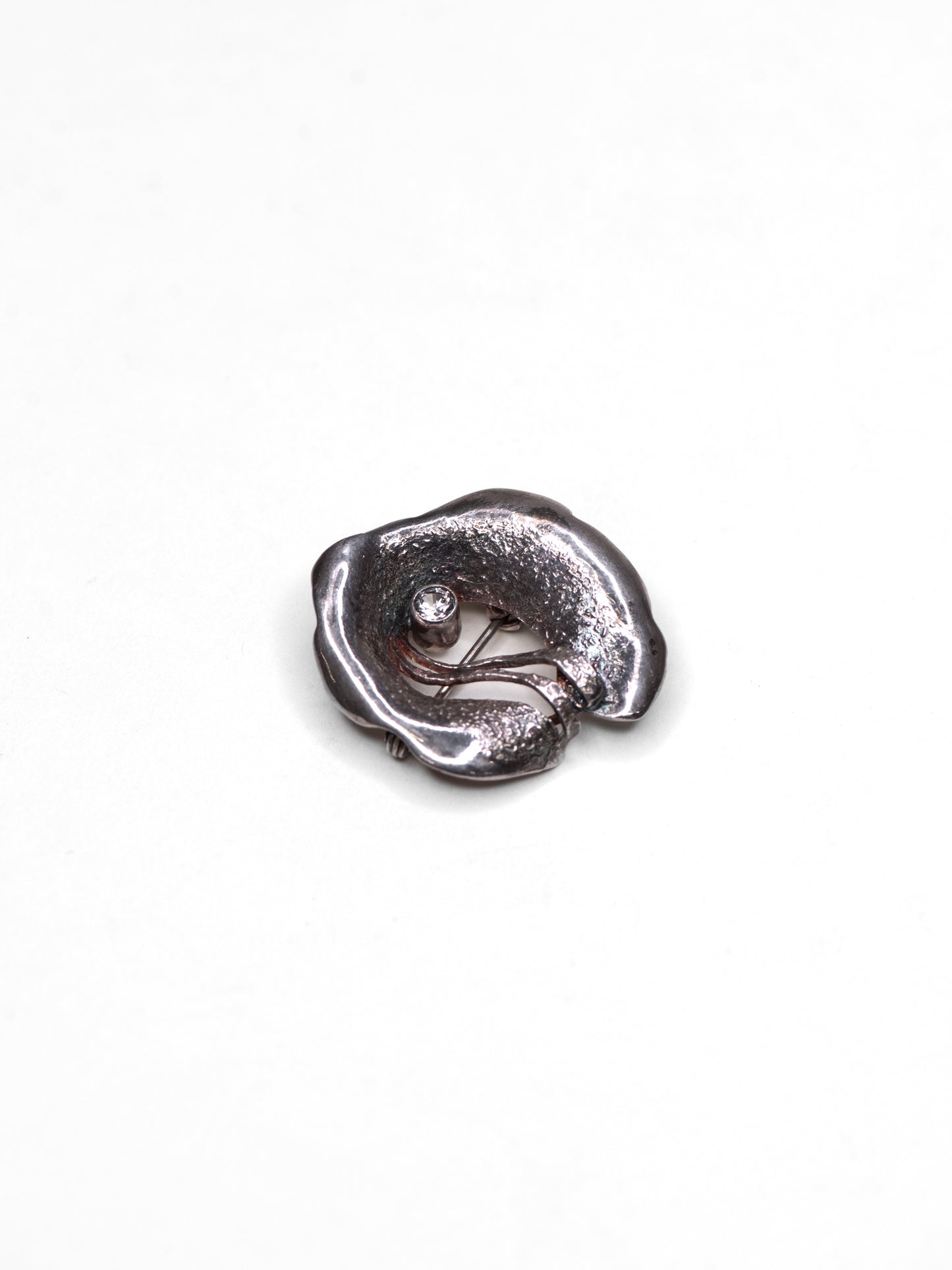 Vintage Modernist Silver Brooch by Stigbert - Sweden, Mid-Century