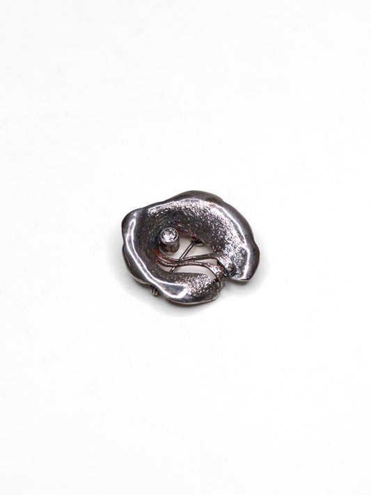 Vintage Modernist Silver Brooch by Stigbert - Sweden, Mid-Century