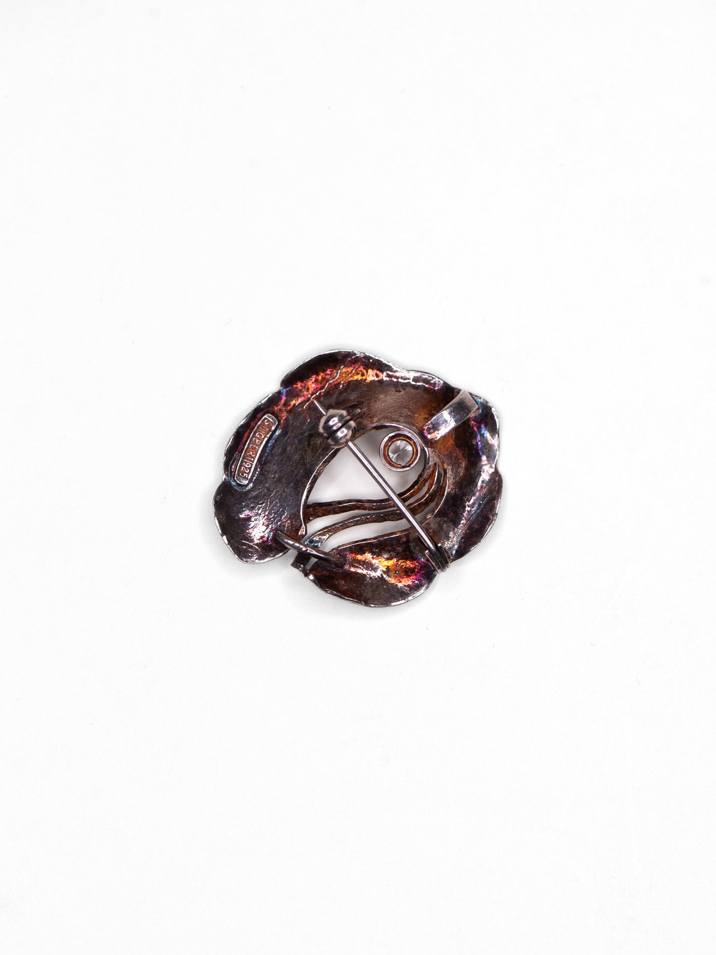 Vintage Modernist Silver Brooch by Stigbert - Sweden, Mid-Century