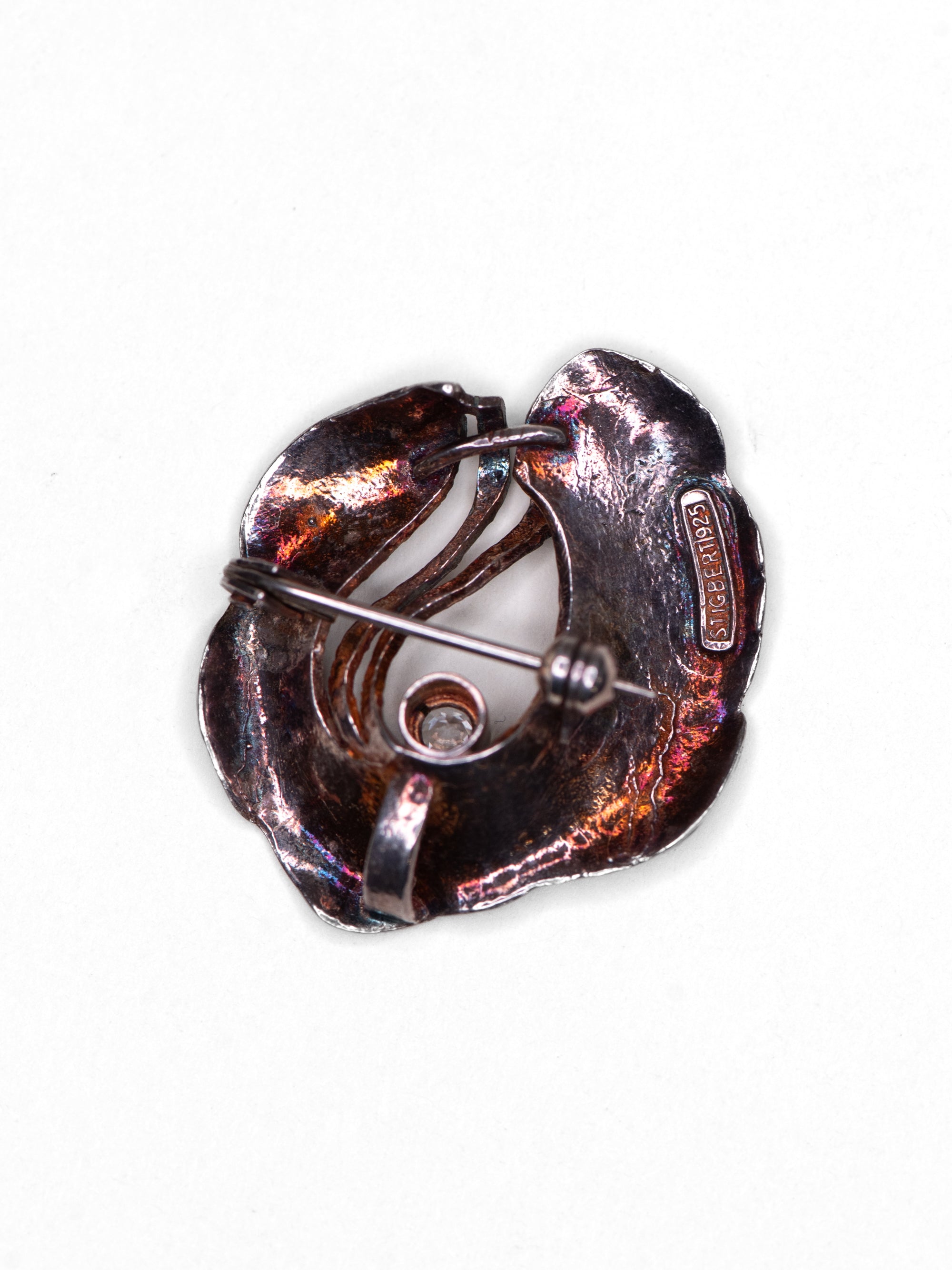 Vintage Modernist Silver Brooch by Stigbert - Sweden, Mid-Century