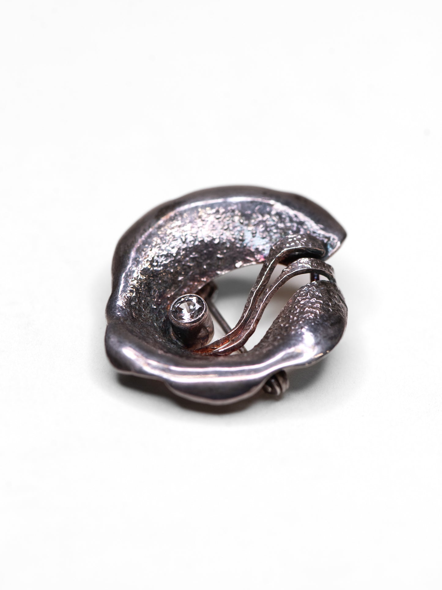 Vintage Modernist Silver Brooch by Stigbert - Sweden, Mid-Century