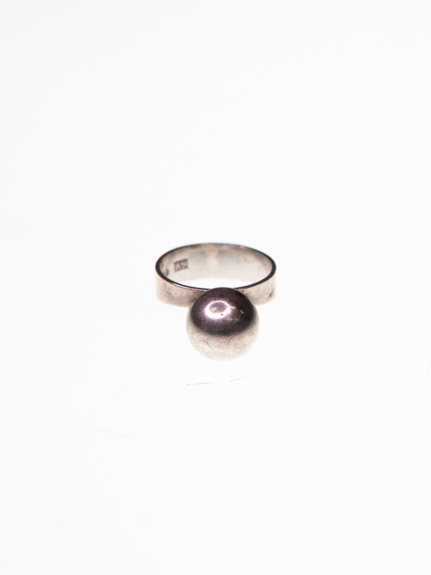 Modernist Silver Ring by Ateljé Waldemar Jonsson - Sweden, 1967