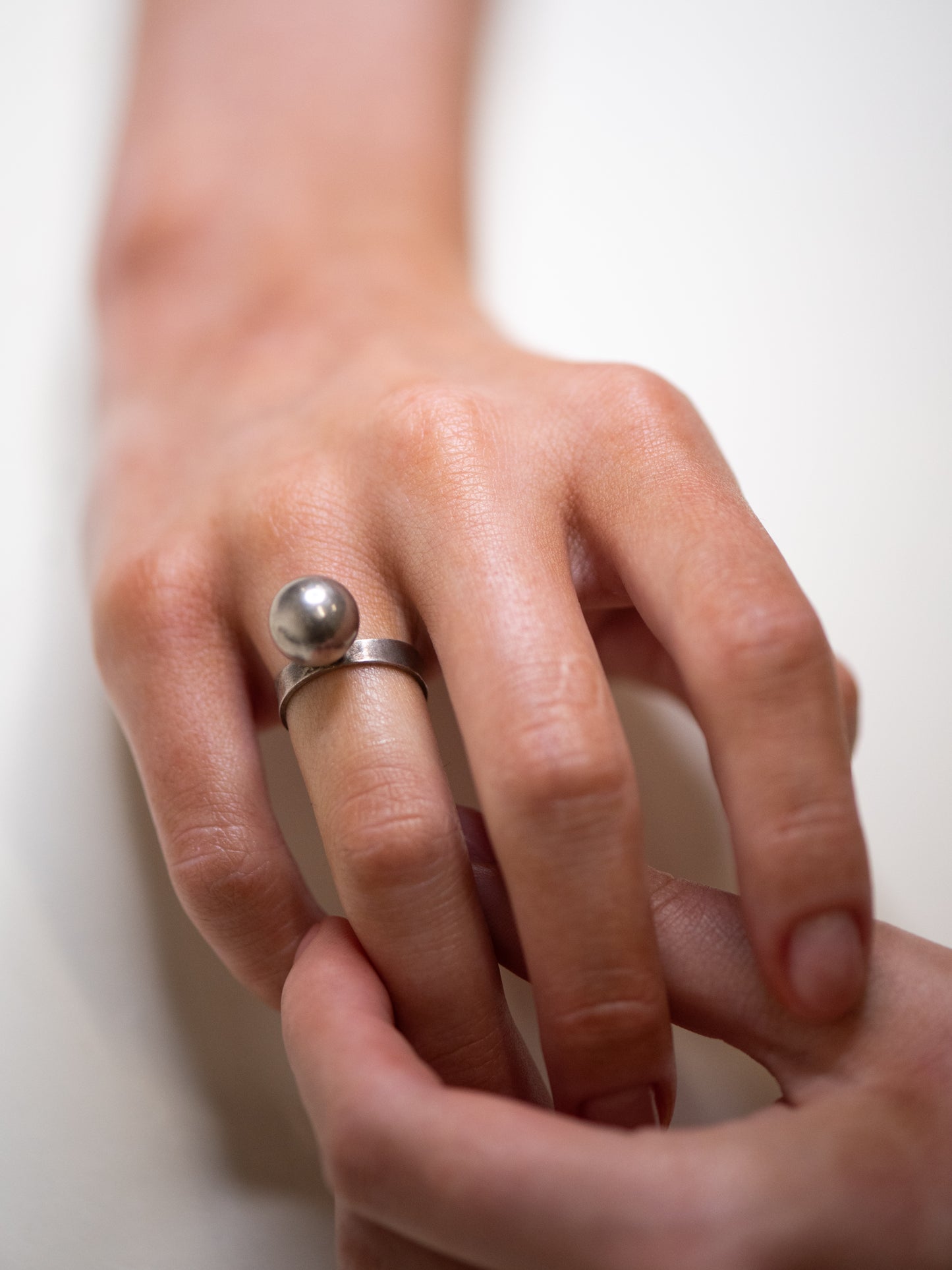 Modernist Silver Ring by Ateljé Waldemar Jonsson - Sweden, 1967