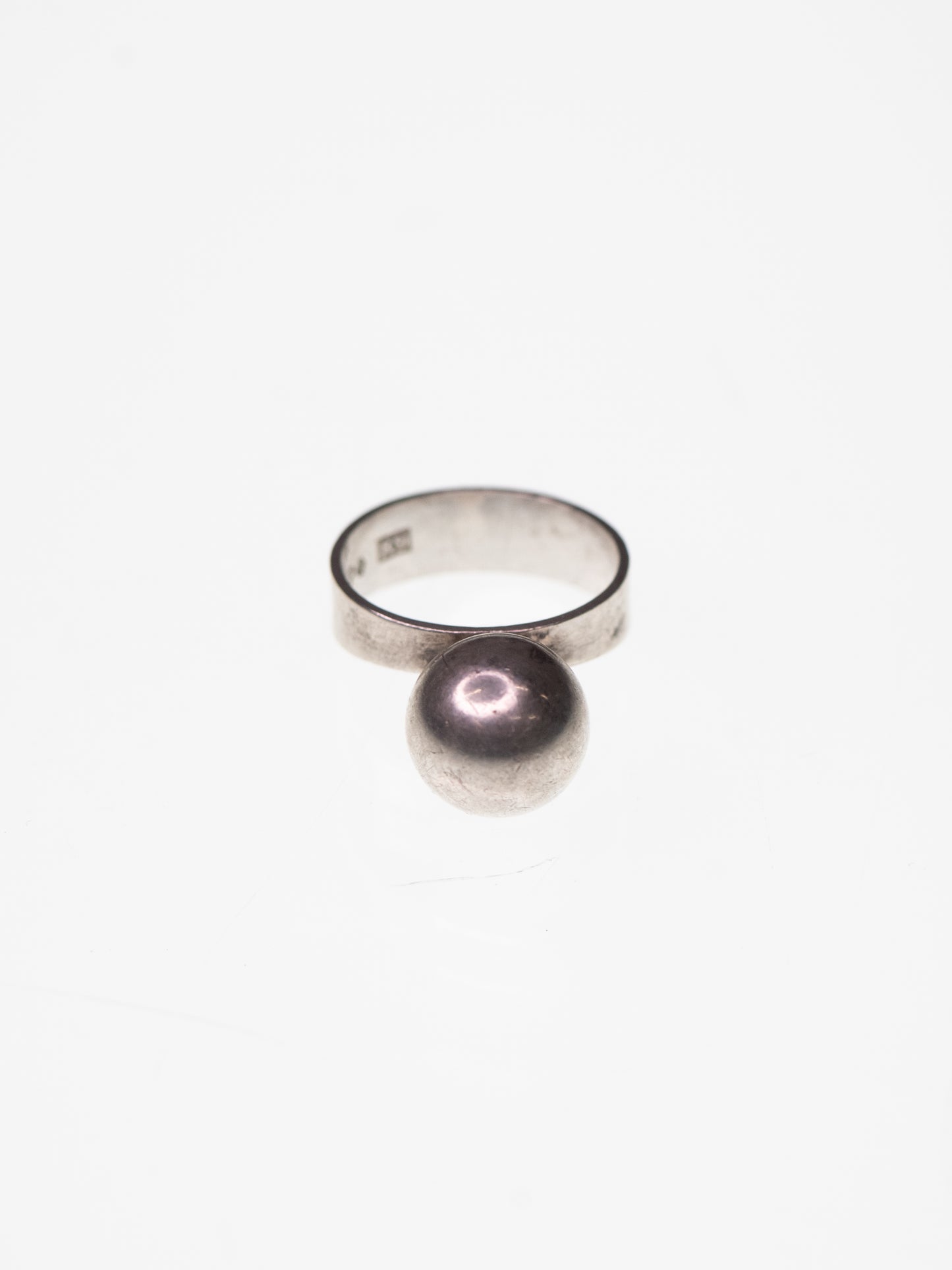 Modernist Silver Ring by Ateljé Waldemar Jonsson - Sweden, 1967