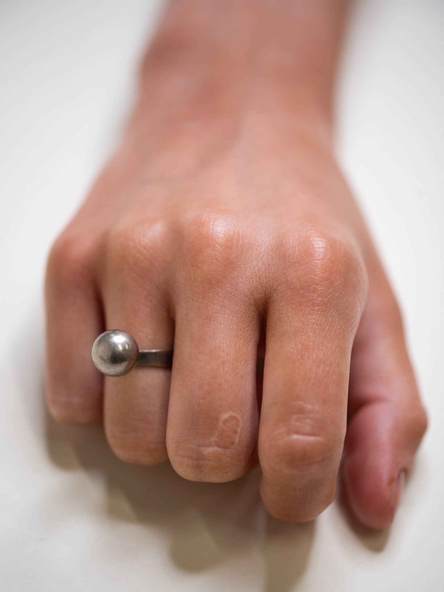 Modernist Silver Ring by Ateljé Waldemar Jonsson - Sweden, 1967