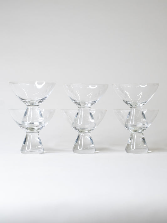 Hand-Blown Cocktail Glasses by Kumela, Finland 1960's – Set of 6