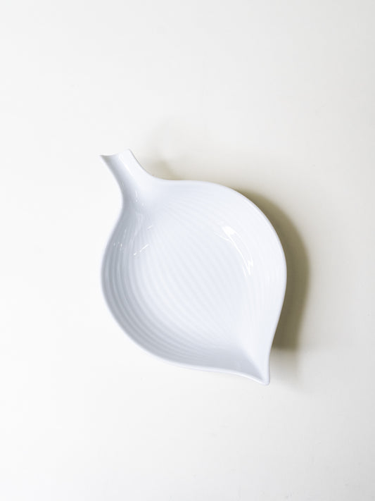 White Porcelain Dish by Arthur Percy for Karlskrona - Sweden, 1950's